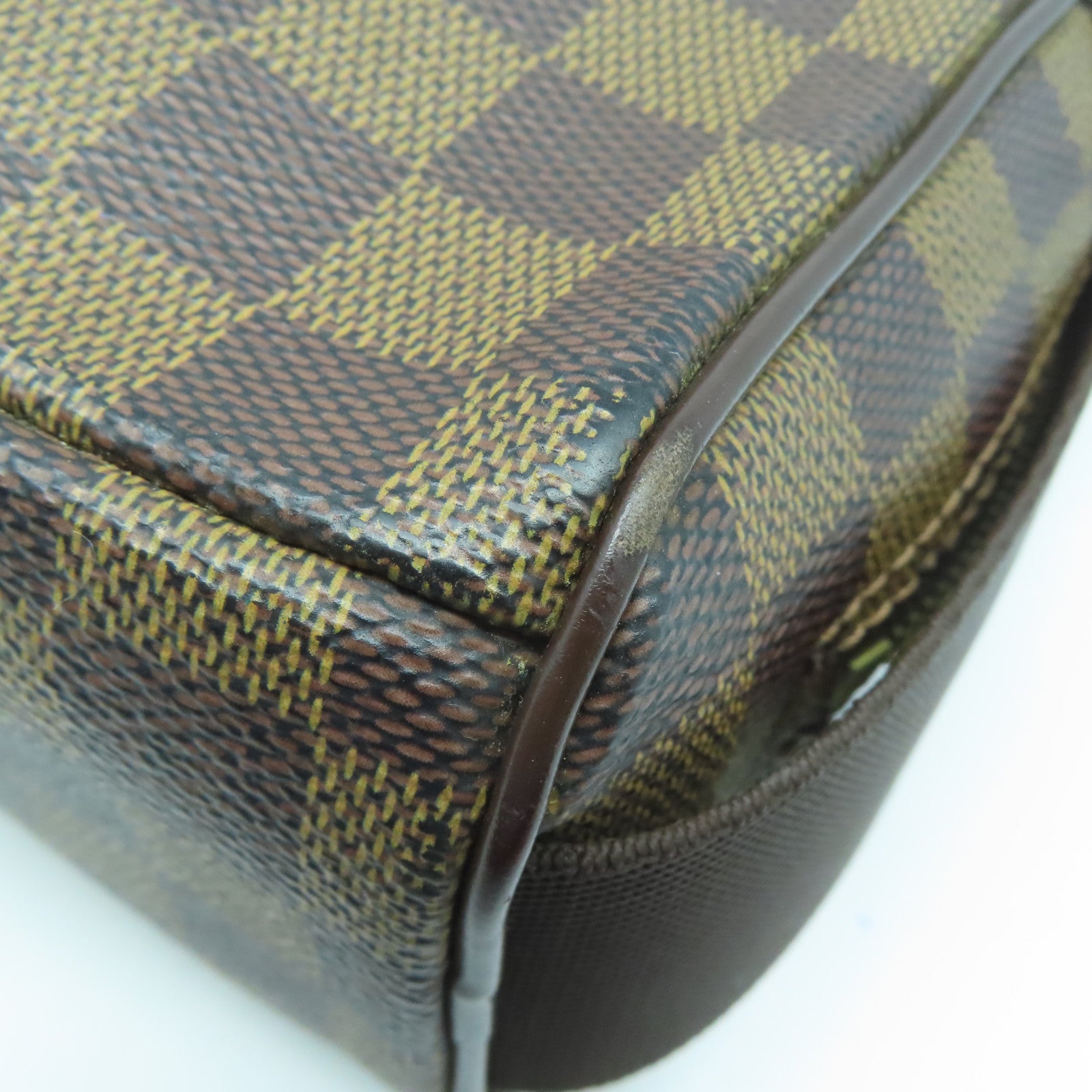 LOUIS VUITTON 【激減優惠】Damier Ebene Olav PM金扣肩背袋啡色