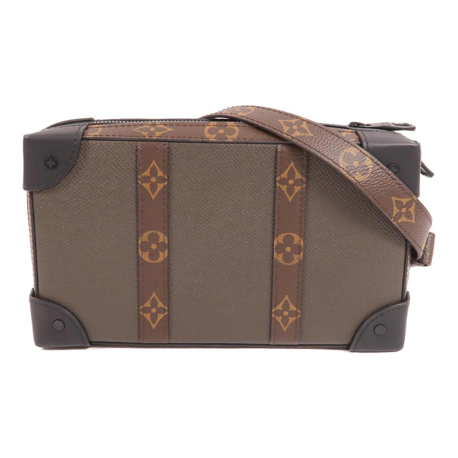 LOUIS VUITTON Monogram/Taiga Soft Trunk Wallet肩背袋