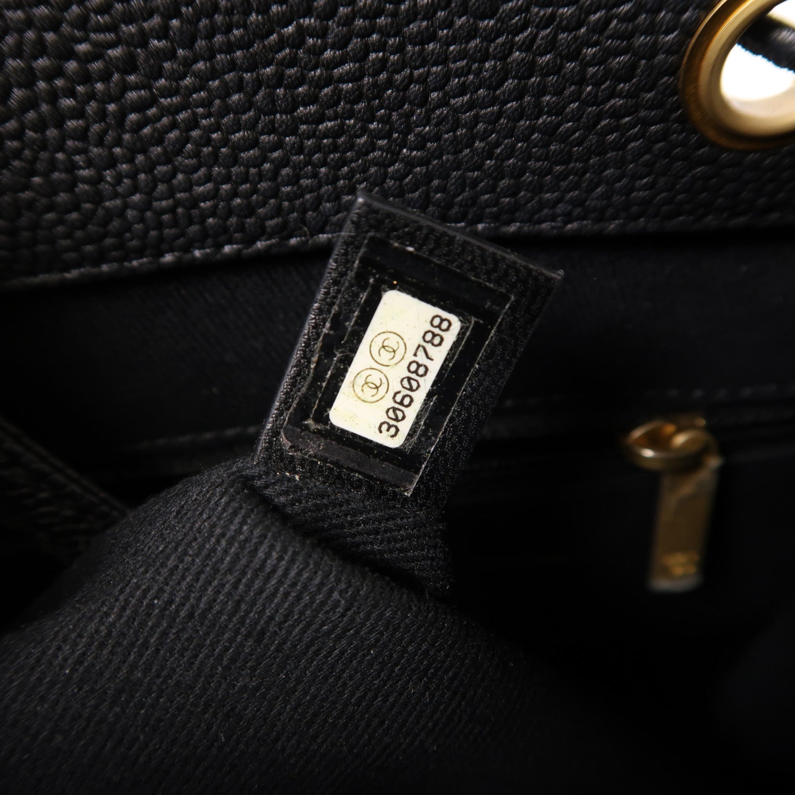 CHANEL 牛皮皮革Bucket Bag金扣手挽肩背兩用袋