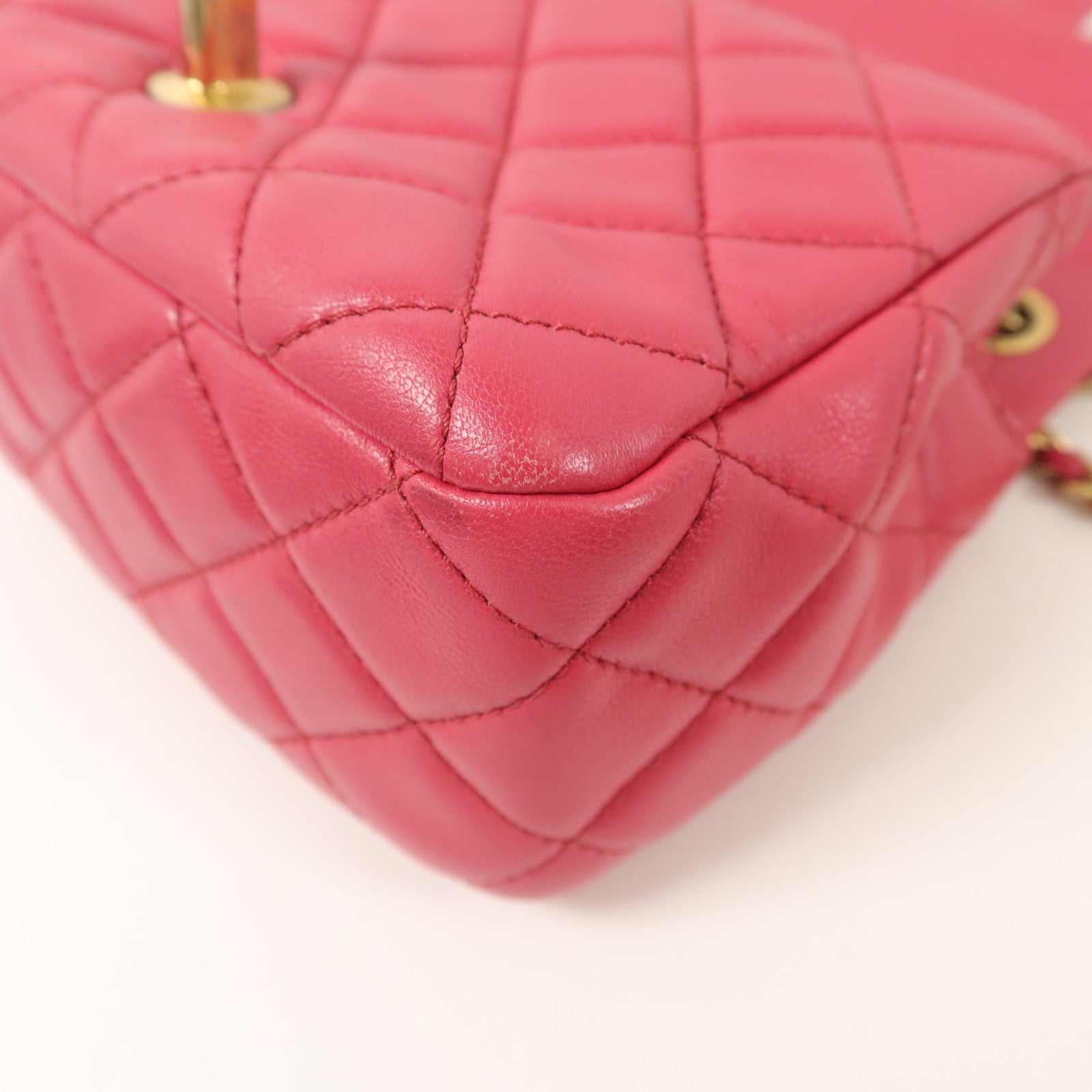 CHANEL 羊皮皮革Mini Classic 17鏈帶肩背袋