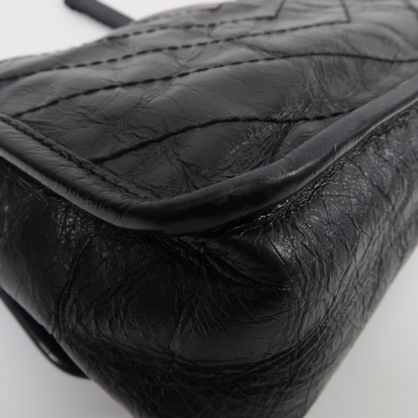 SAINT LAURENT 牛皮皮革Mini Niki鏈帶肩背袋