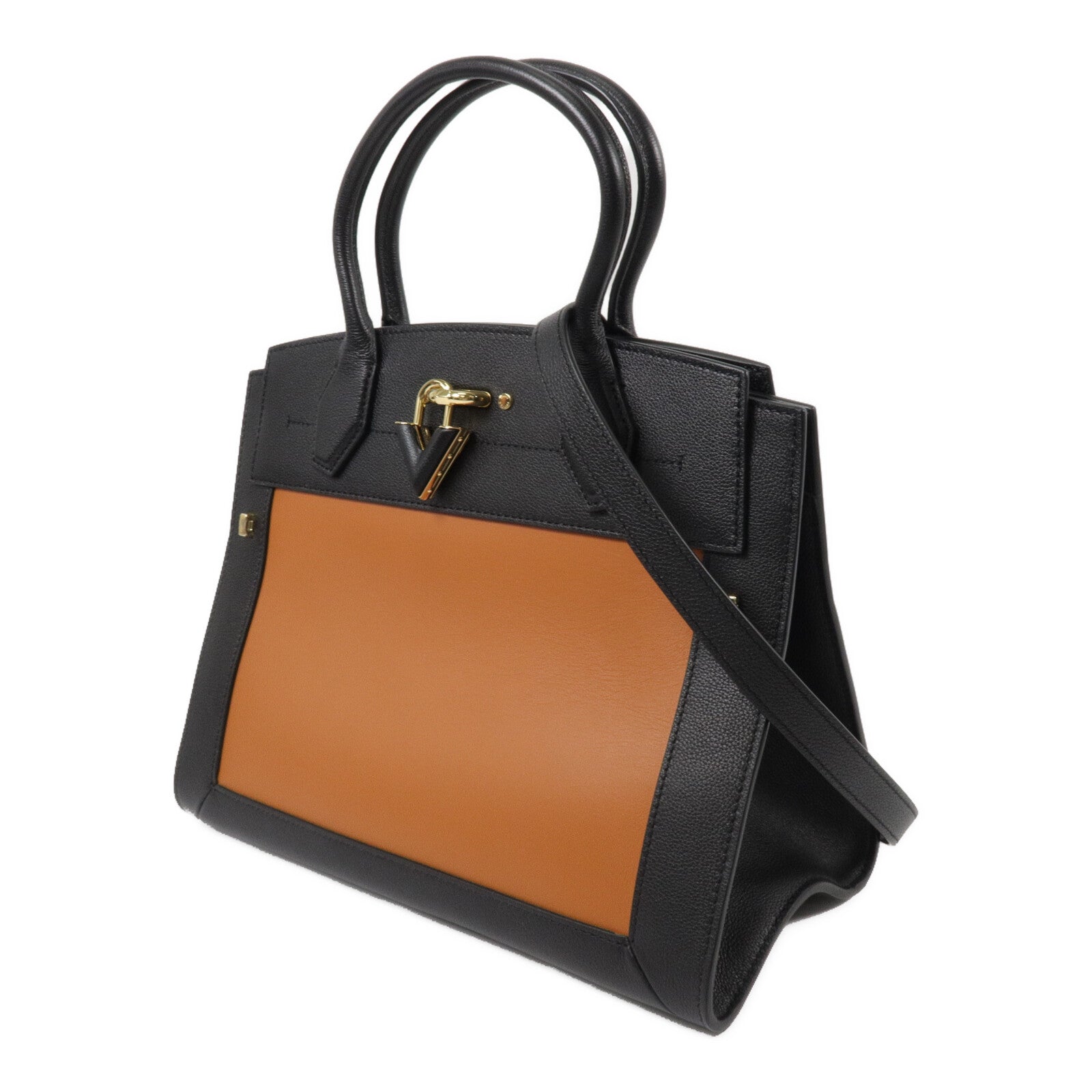 LOUIS VUITTON 牛皮皮革Steamer MM手挽肩背兩用袋