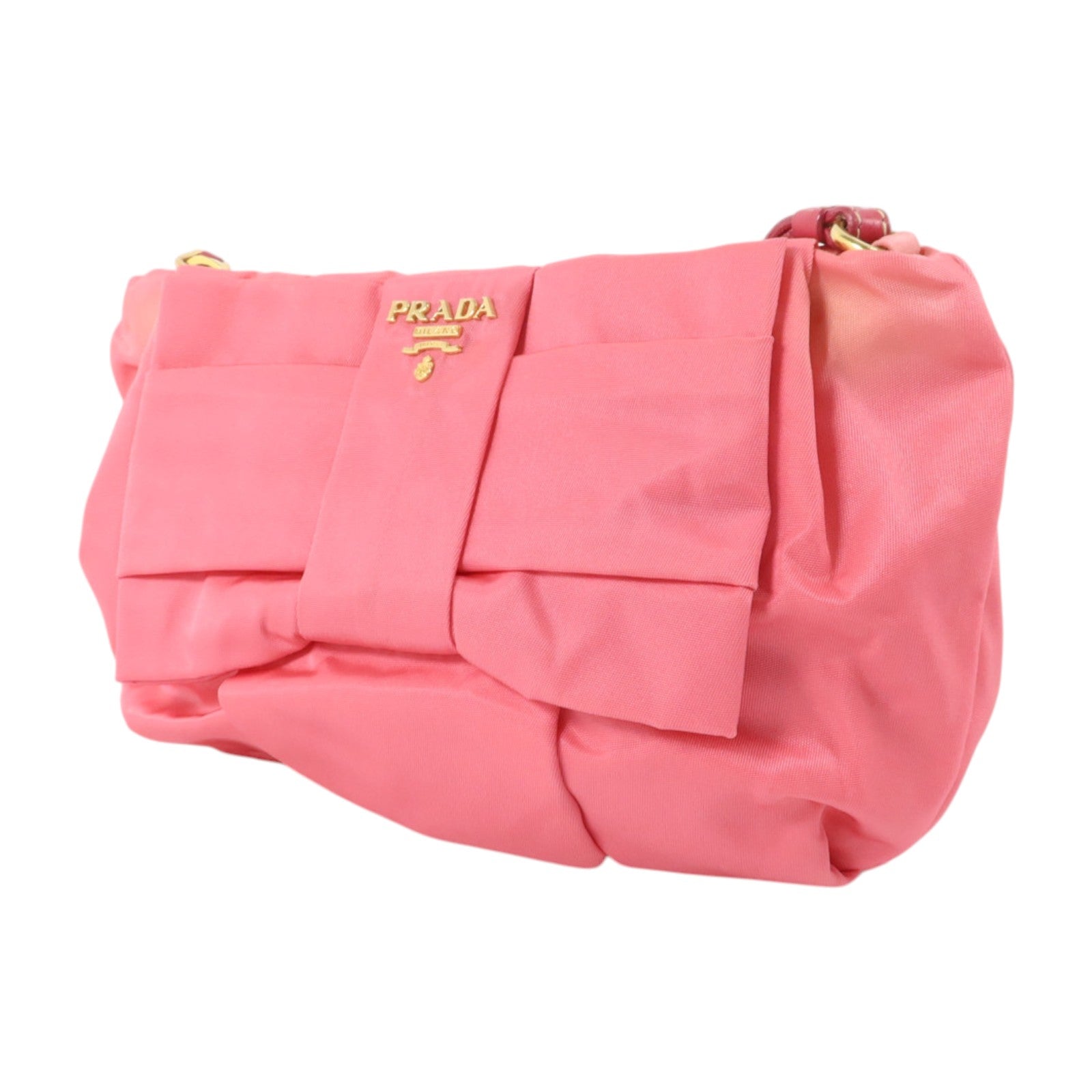 PRADA 尼龍Tessuto Ribbon Bow Pouch小袋