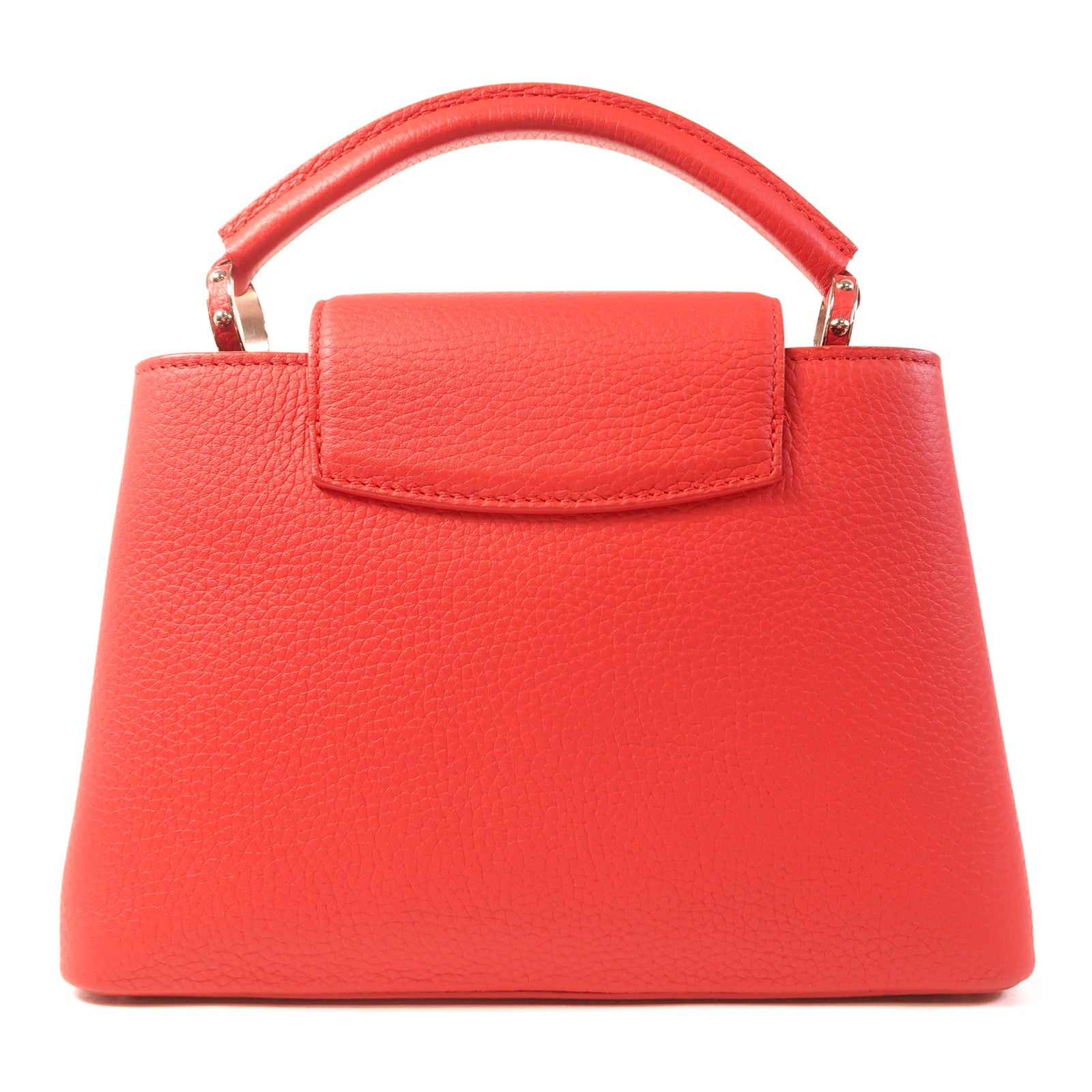 LOUIS VUITTON Taurillon Capucines BB銀扣手挽肩背兩用袋