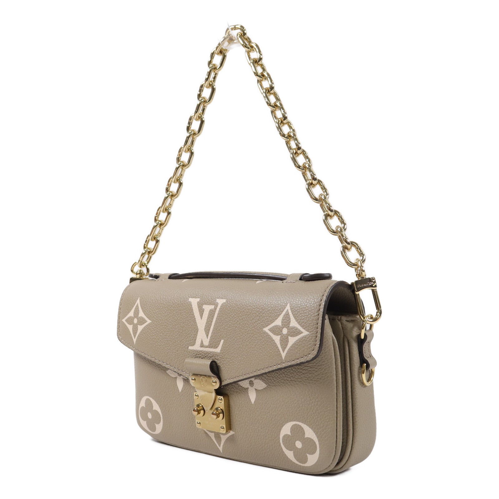 LOUIS VUITTON Monogram Empreinte Pochette Metis East West手挽肩背兩用袋