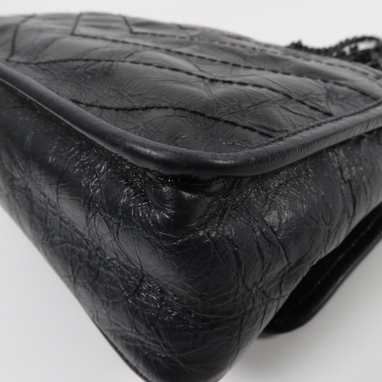 SAINT LAURENT 牛皮皮革Mini Niki鏈帶肩背袋
