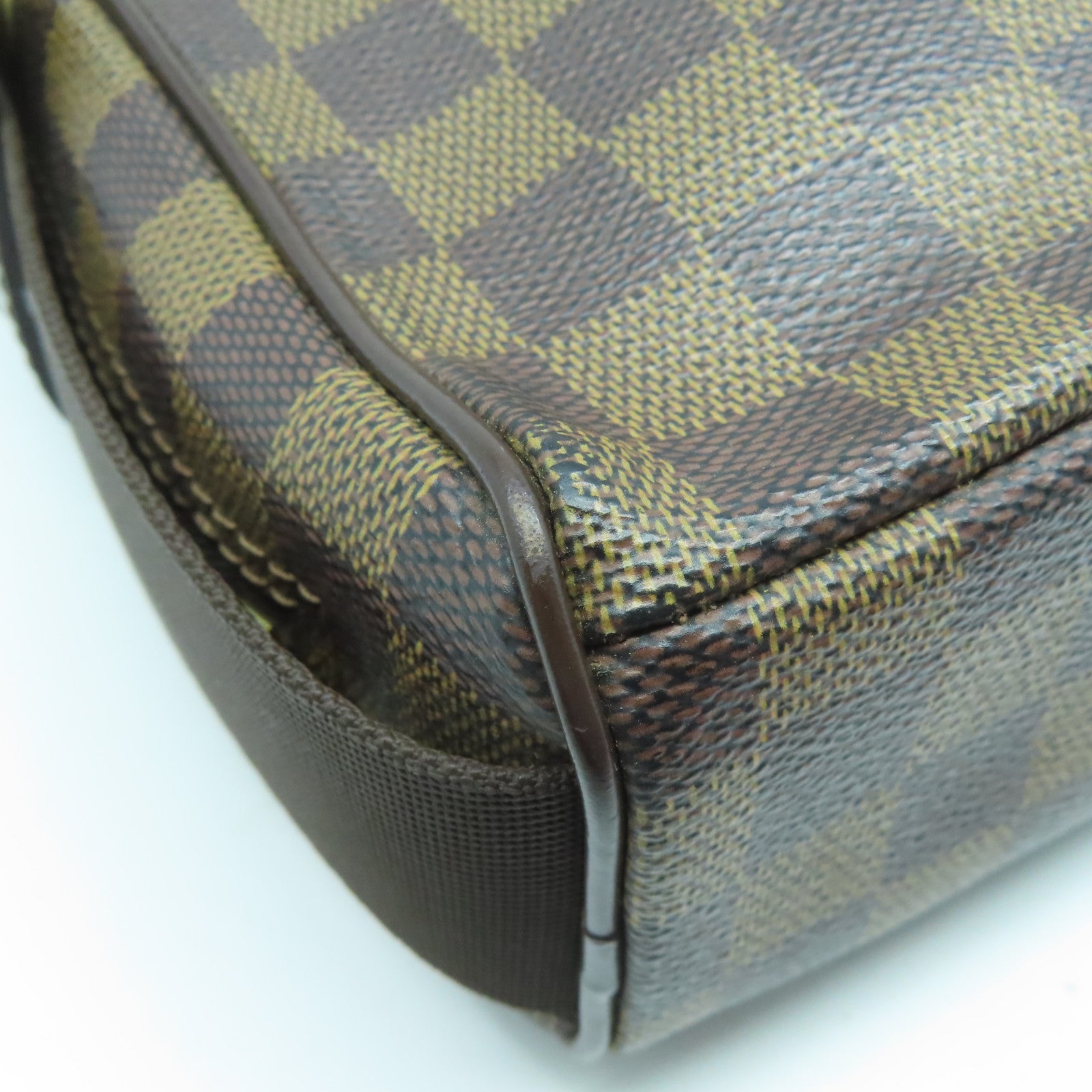 LOUIS VUITTON 【激減優惠】Damier Ebene Olav PM金扣肩背袋啡色
