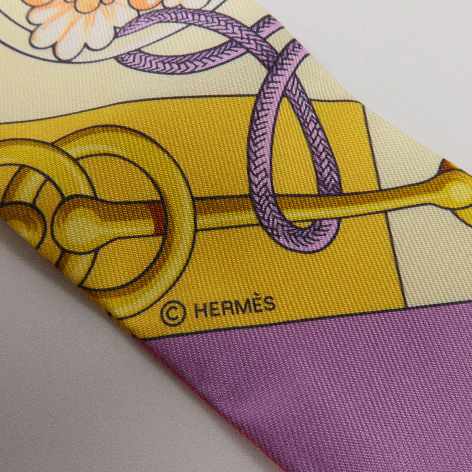 HERMES 絲質Twilly絲巾