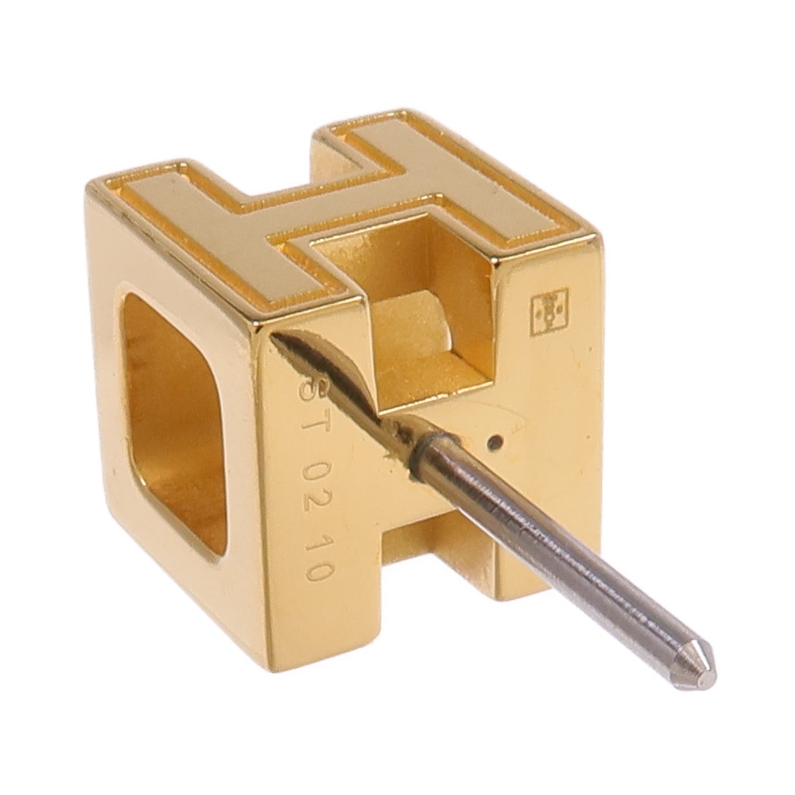 HERMES 金屬H Cube Earrings耳環