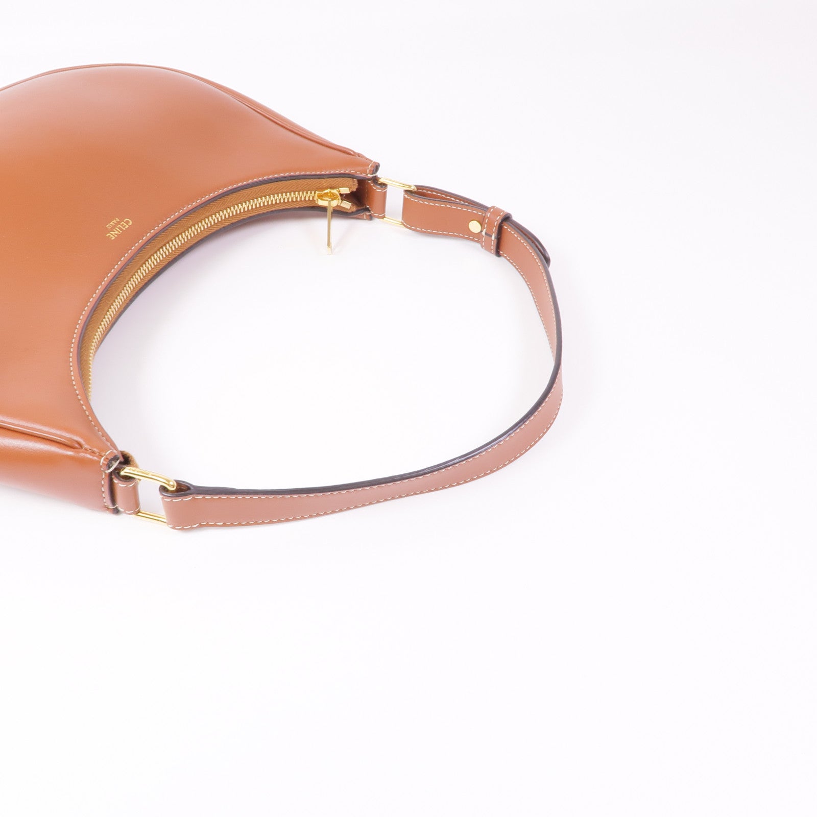 CELINE 牛皮皮革Ava金扣肩背袋