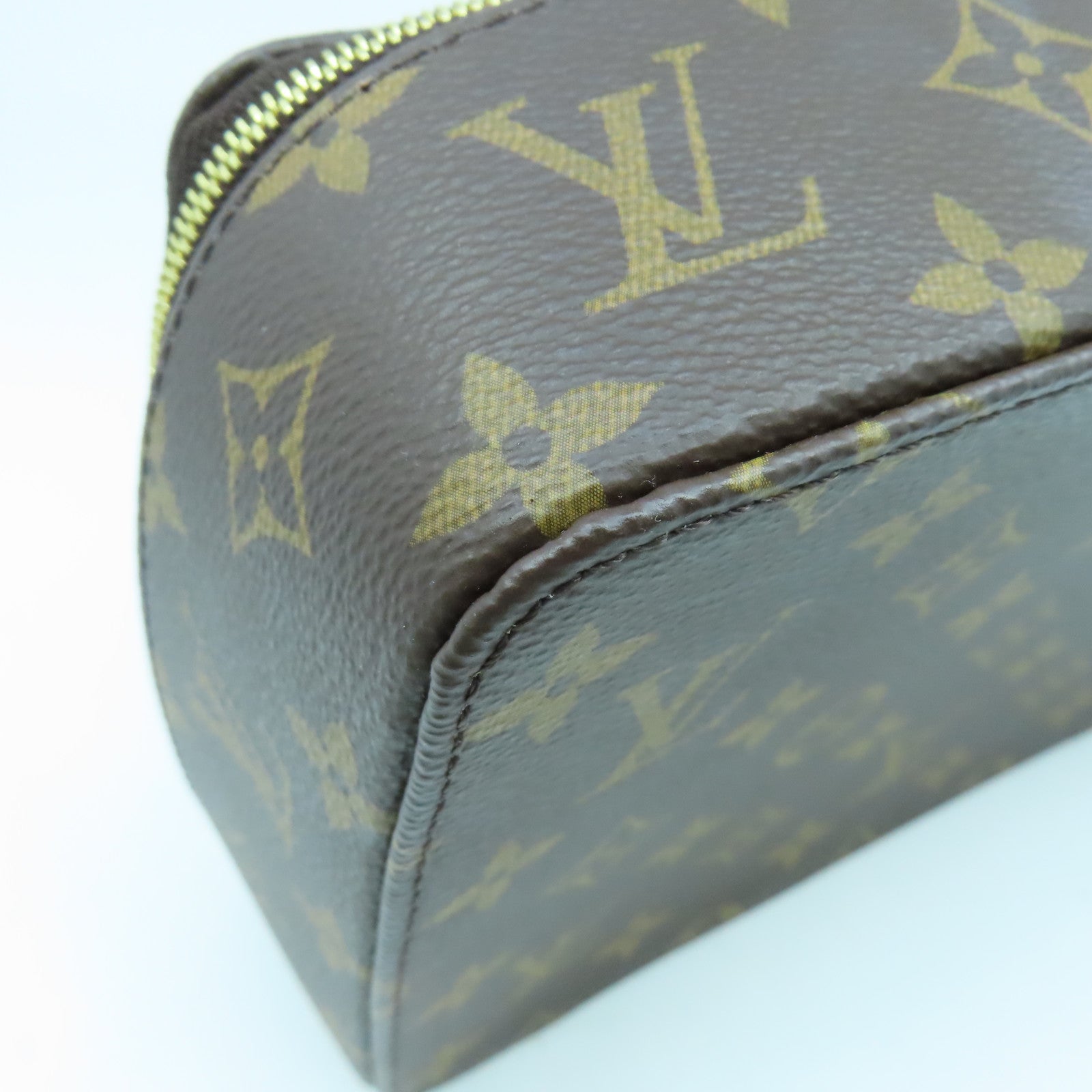 LOUIS VUITTON Monogram Nice Jewelry Case金扣首飾袋啡色