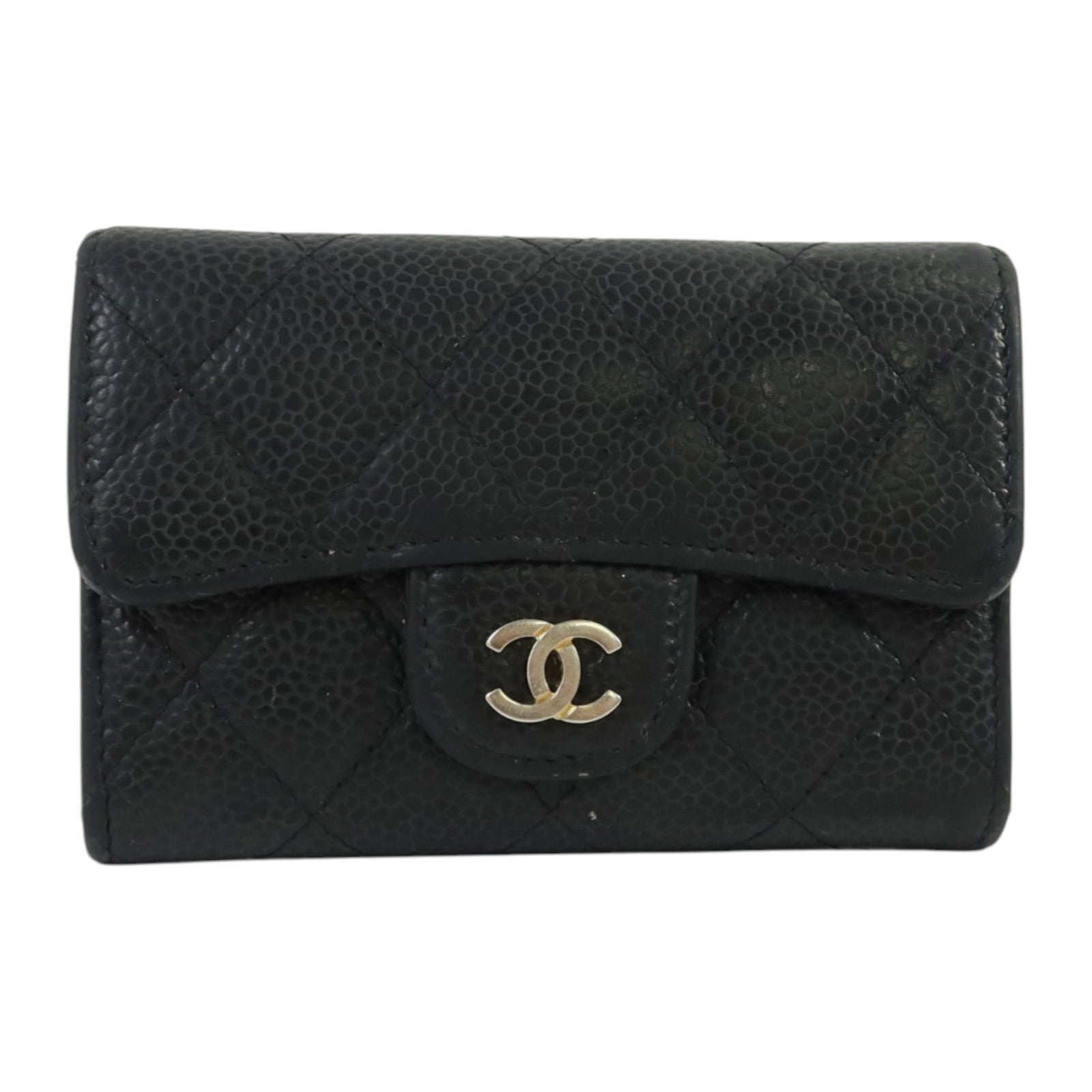 CHANEL 牛皮皮革Card Case金扣卡片套