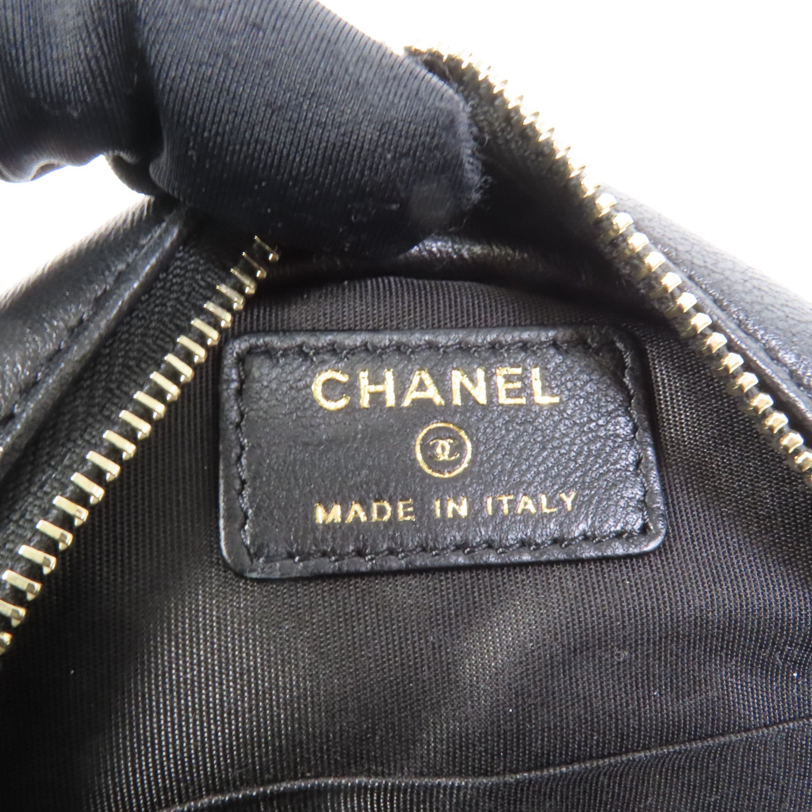 CHANEL 羊皮皮革Chain Shoulder金扣鏈帶肩背袋