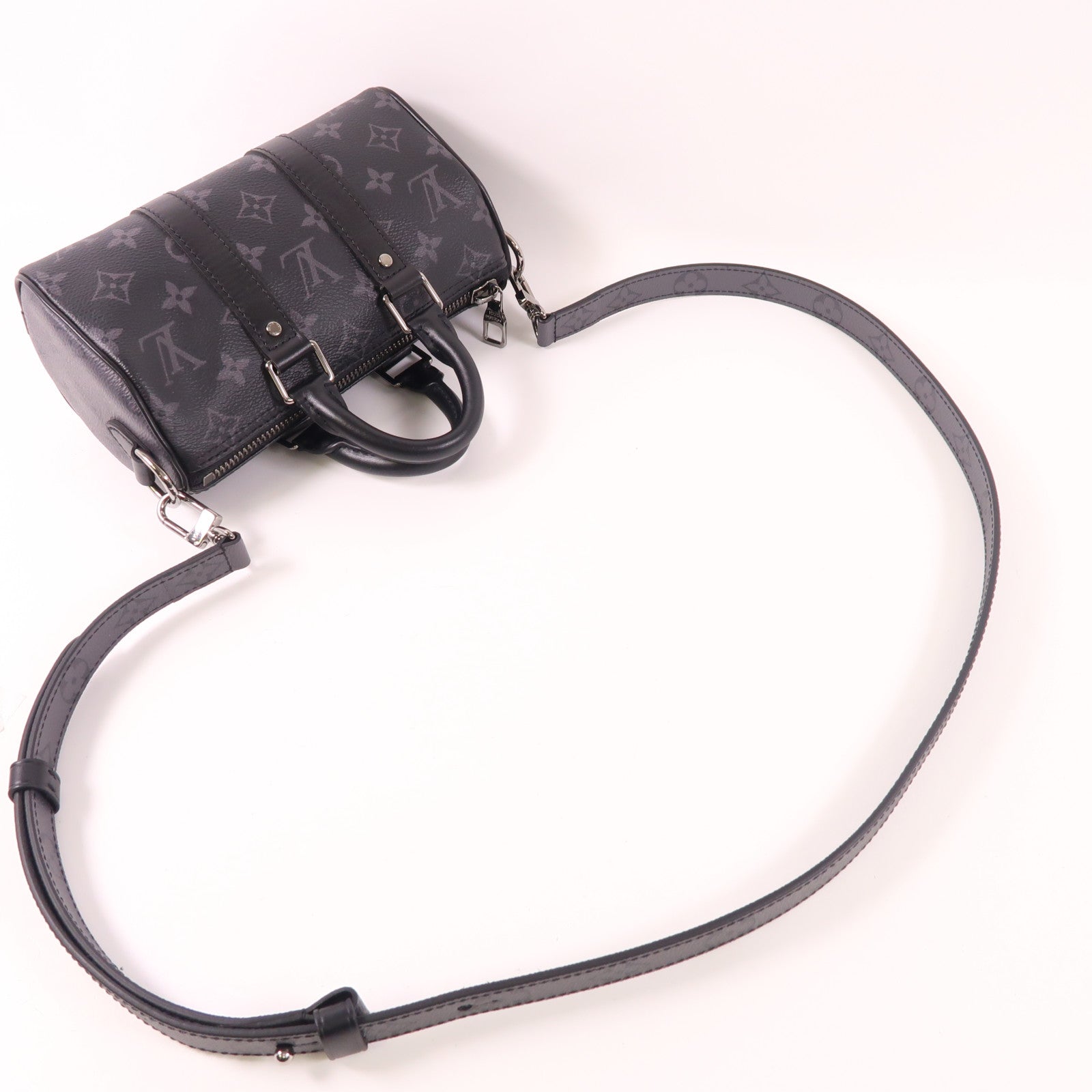LOUIS VUITTON Monogram Eclipse Keepall XS手挽肩背兩用袋