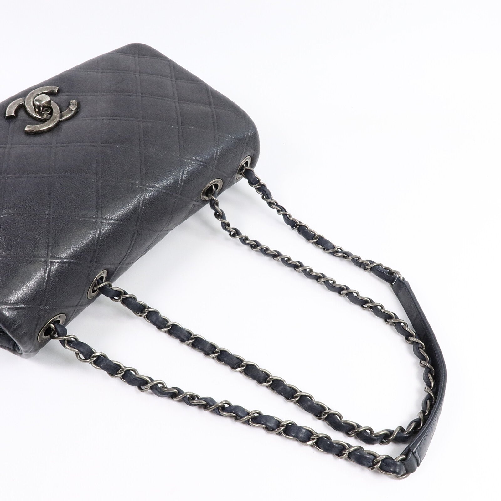 CHANEL 牛皮皮革Chain Shoulder Bag鏈帶肩背袋