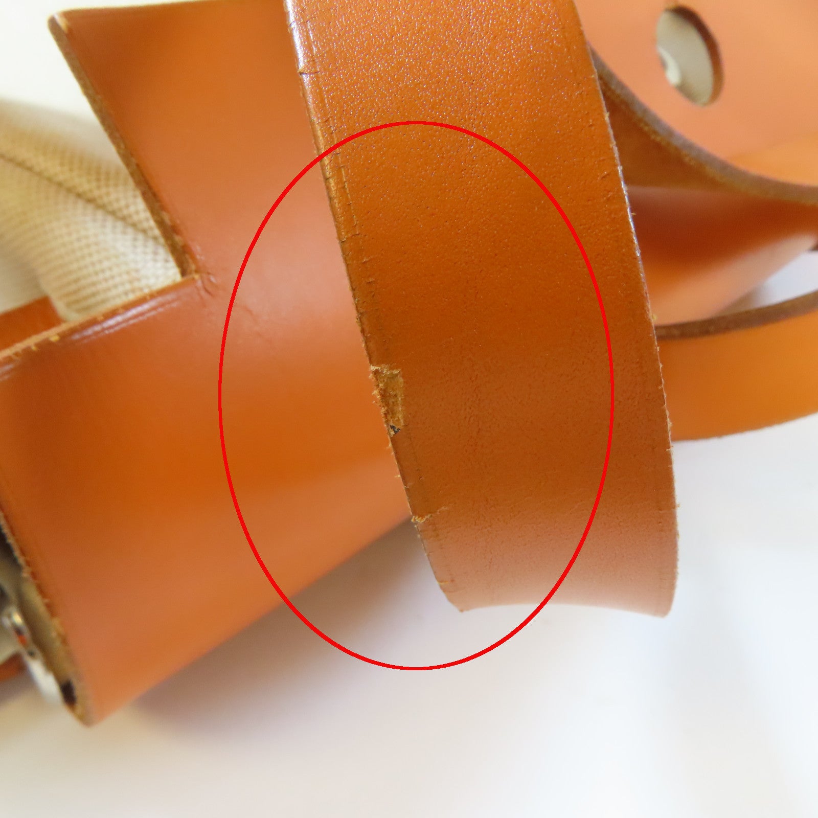 HERMES 帆布Herbag GM銀扣手挽肩背兩用袋米色