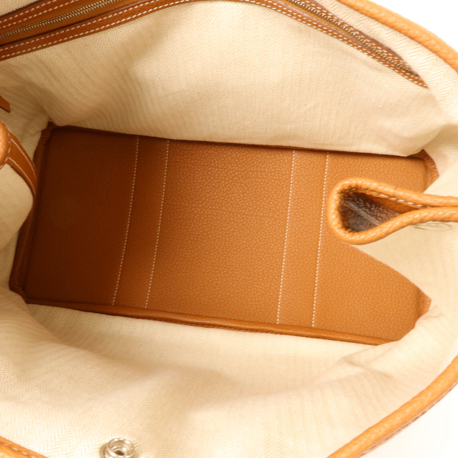 HERMES Negonda皮革Garden Party PM手挽袋Gold