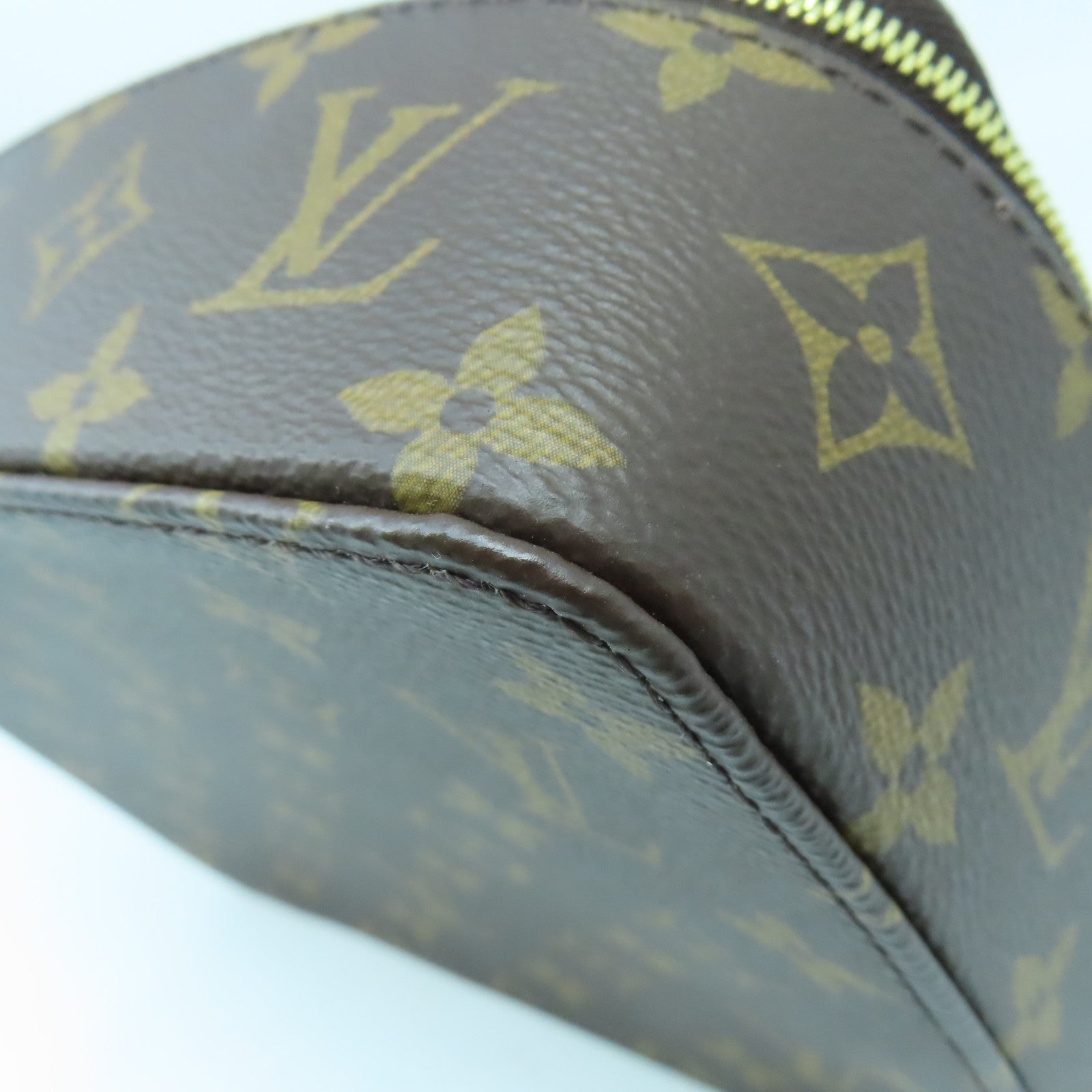 LOUIS VUITTON Monogram Nice Jewelry Case金扣首飾袋啡色