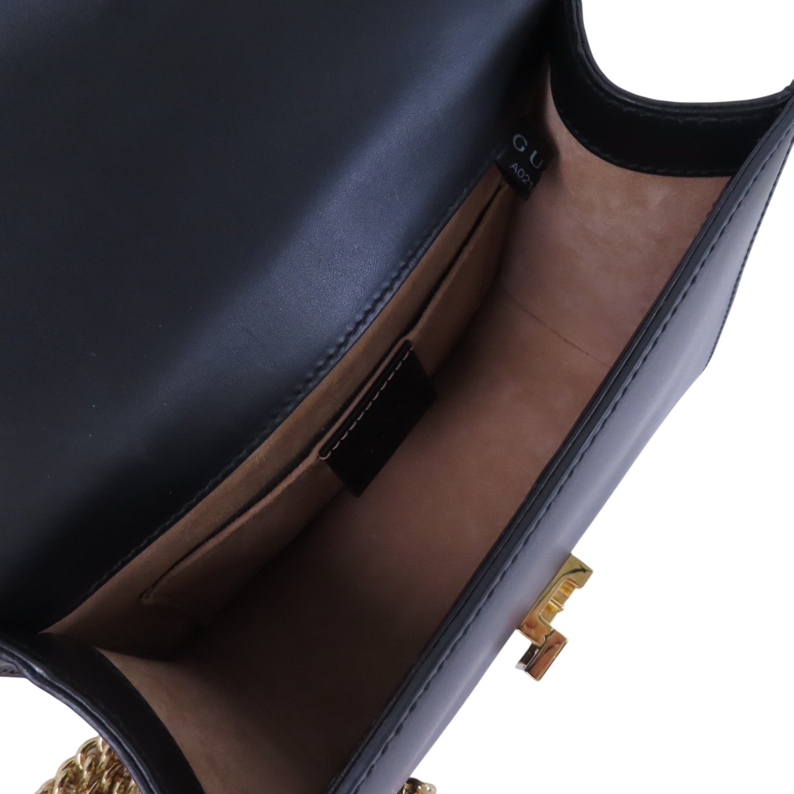 GUCCI 牛皮皮革Sylvie Min Bag金扣手挽肩背兩用袋