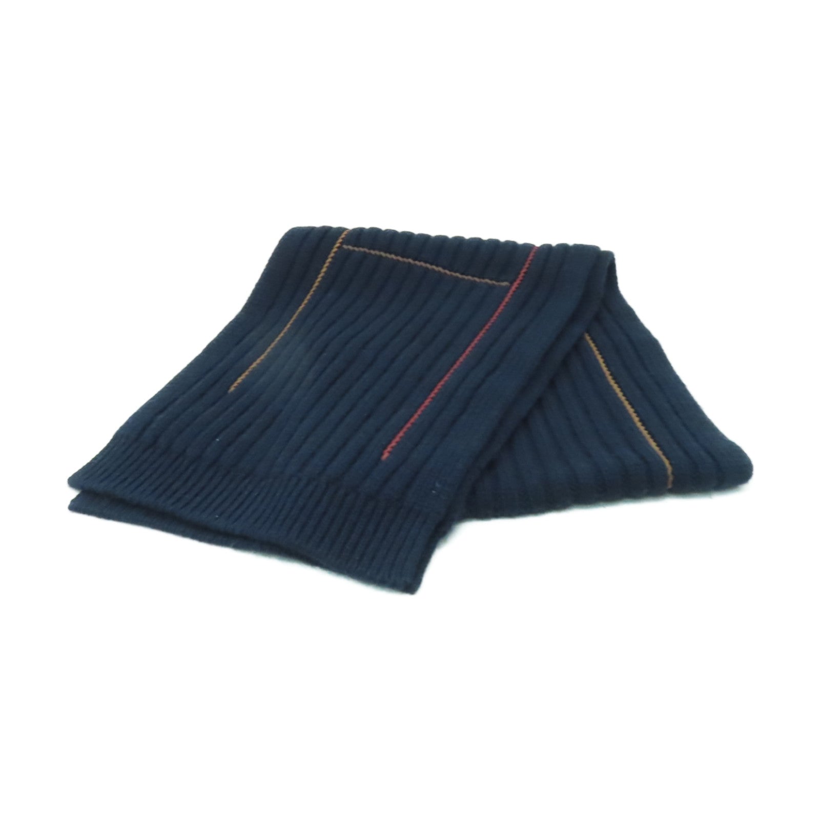 HERMES 【激減優惠】羊絨/絲質Scarf圍巾深藍色