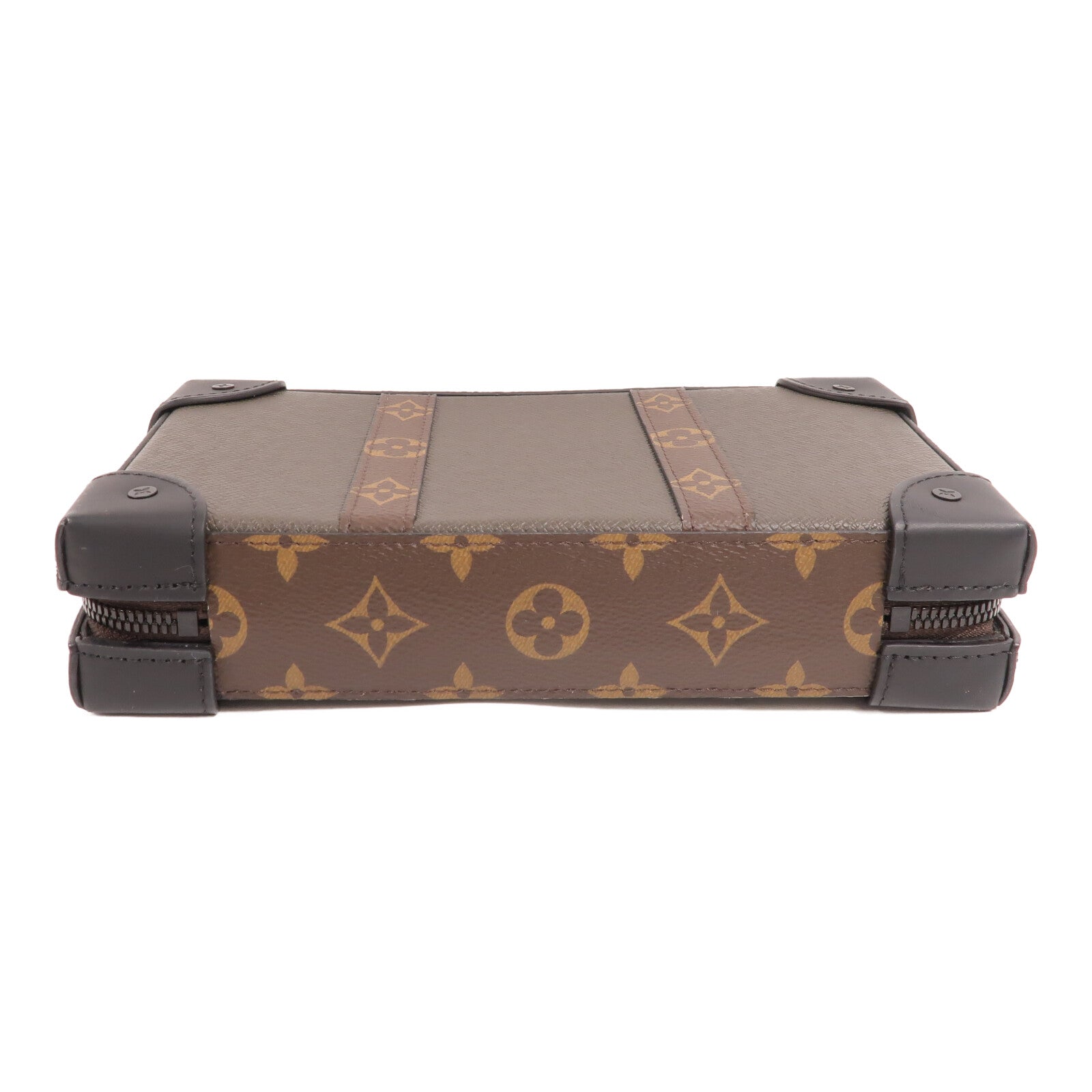 LOUIS VUITTON Monogram/Taiga Soft Trunk Wallet肩背袋