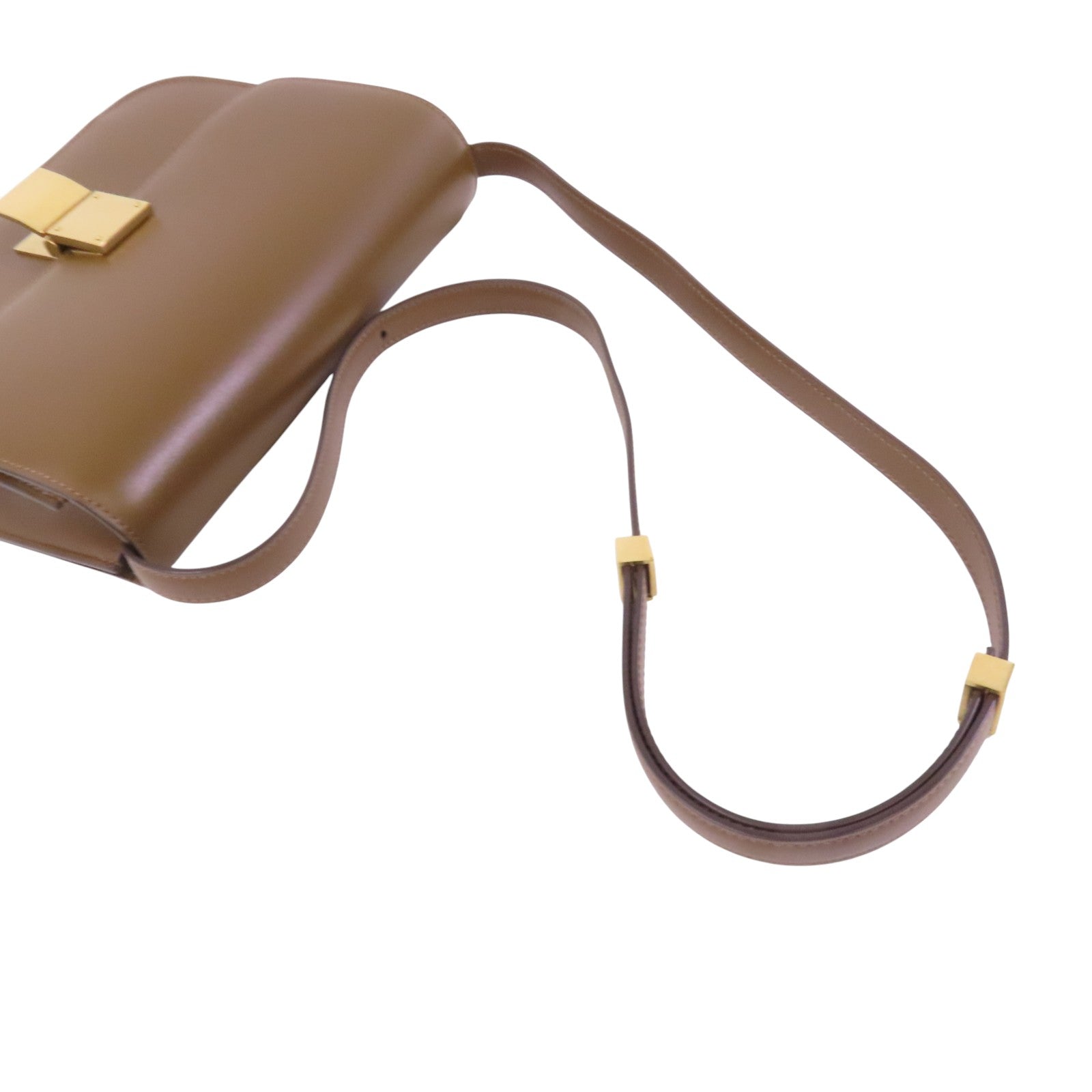 CELINE 【激減優惠】牛皮皮革Classic Box金扣肩背袋
