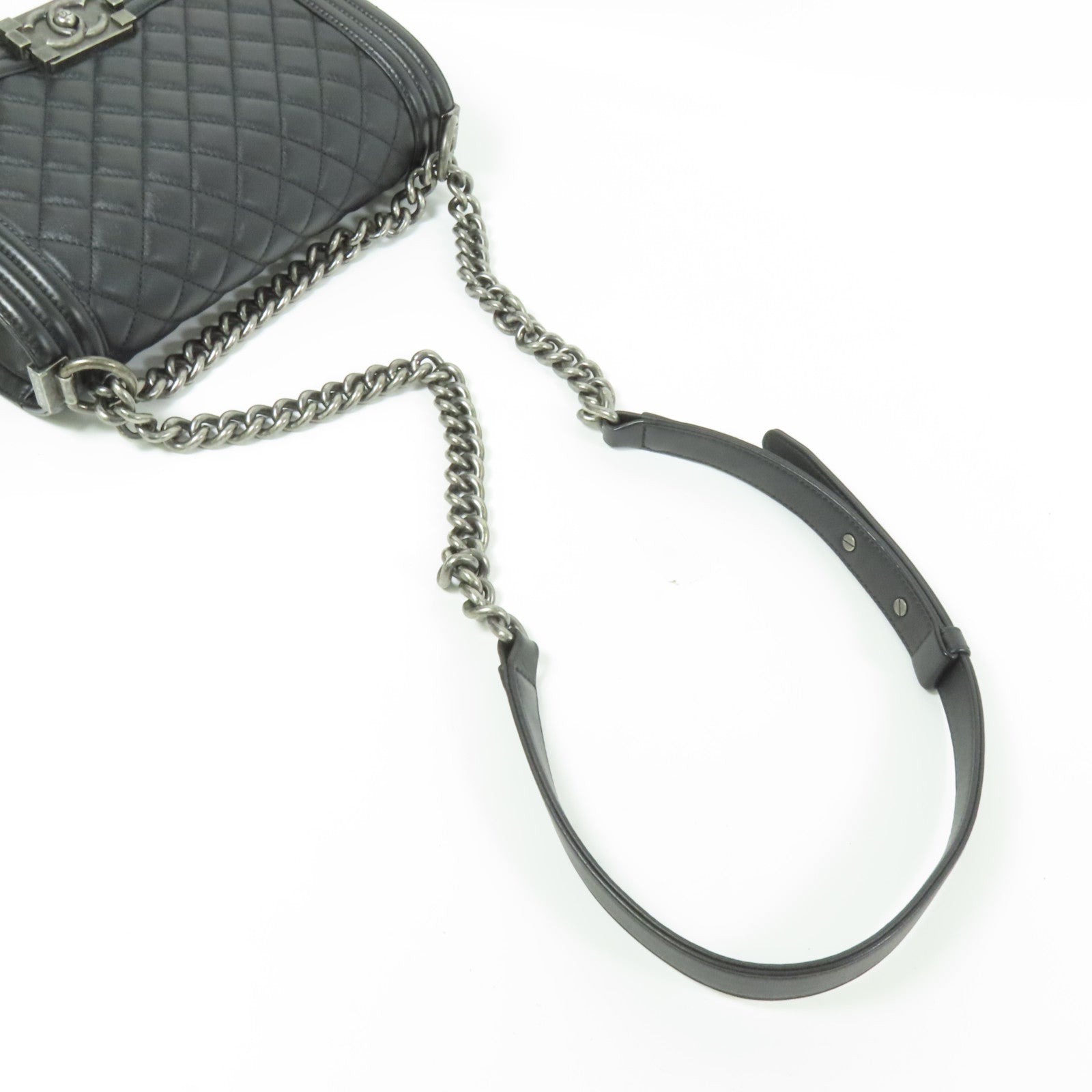 CHANEL 牛皮皮革Boy 25肩背袋