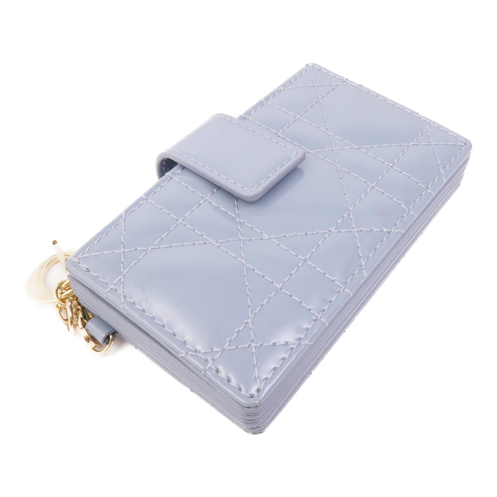 Dior 漆皮皮革Card Case金扣卡片套