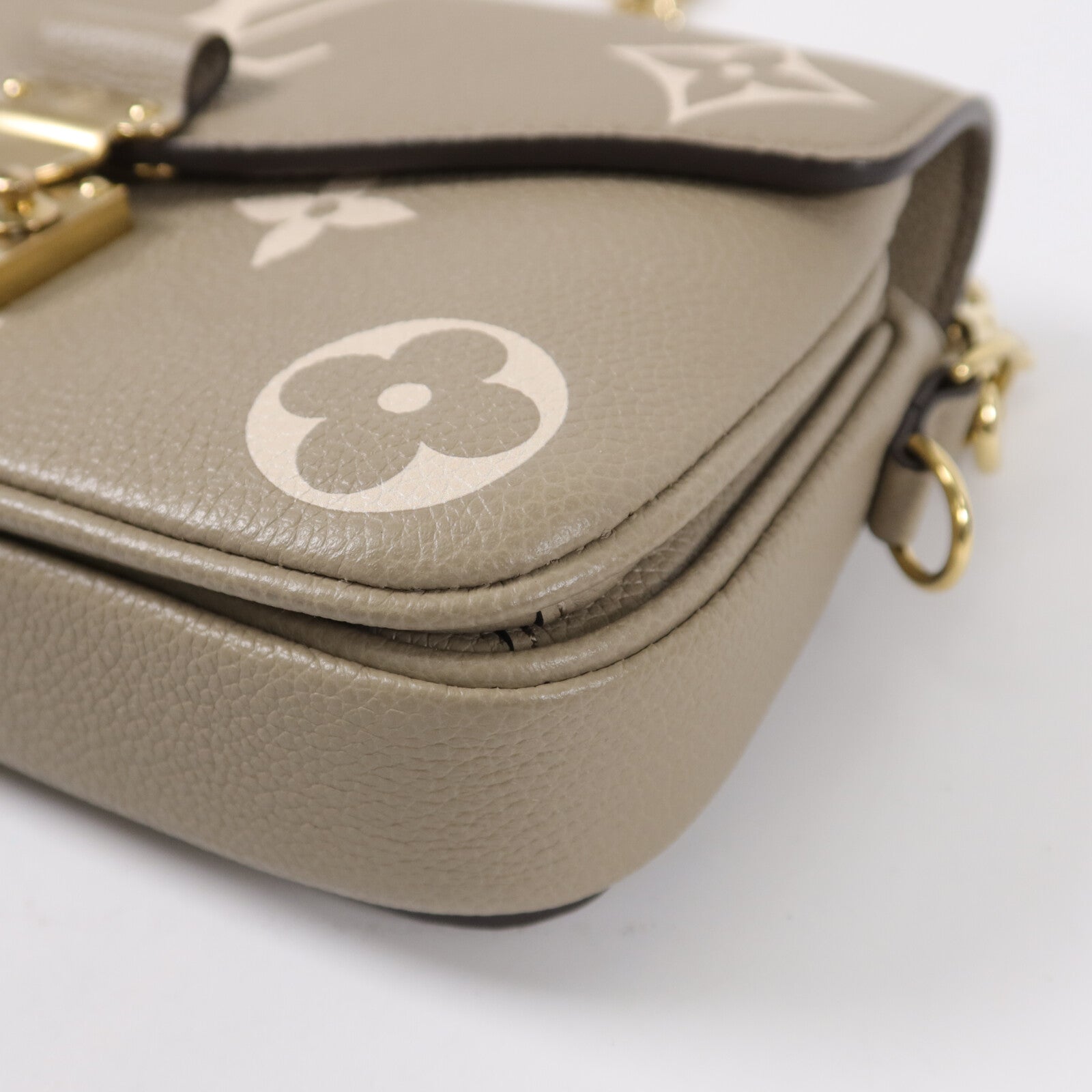 LOUIS VUITTON Monogram Empreinte Pochette Metis East West手挽肩背兩用袋