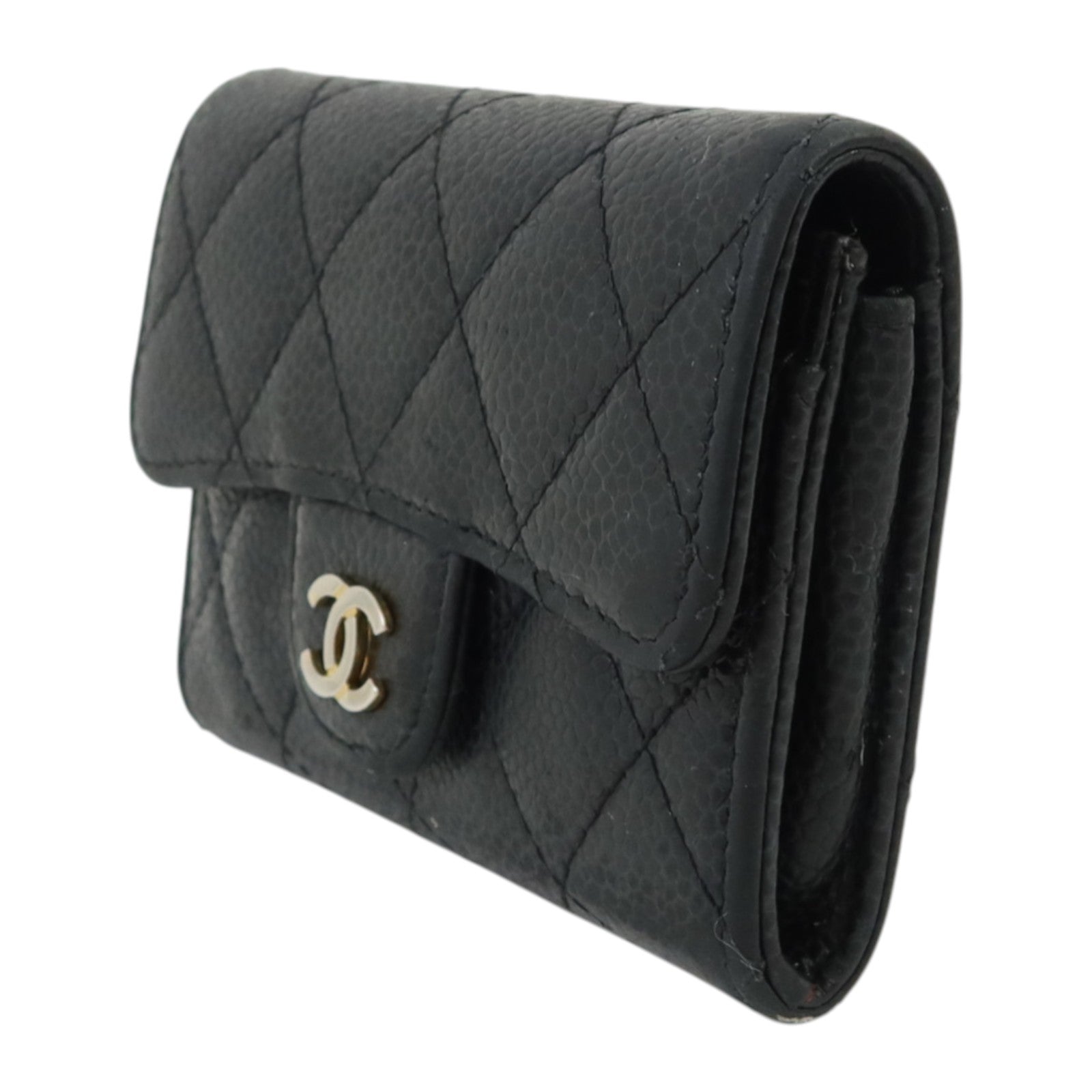 CHANEL 牛皮皮革Card Case金扣卡片套