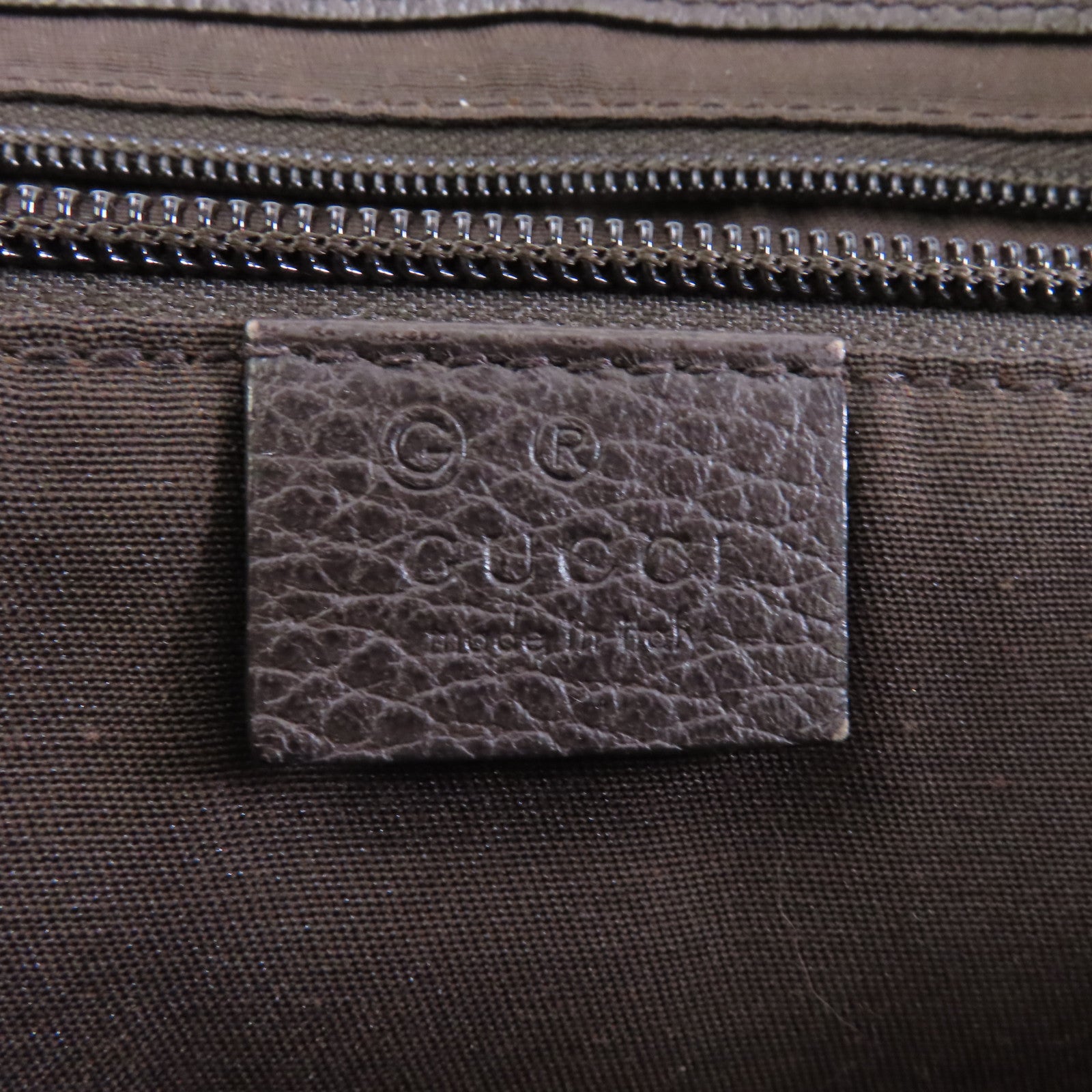 GUCCI 【激減優惠】帆布Messenger Bag銀扣肩背袋棕色