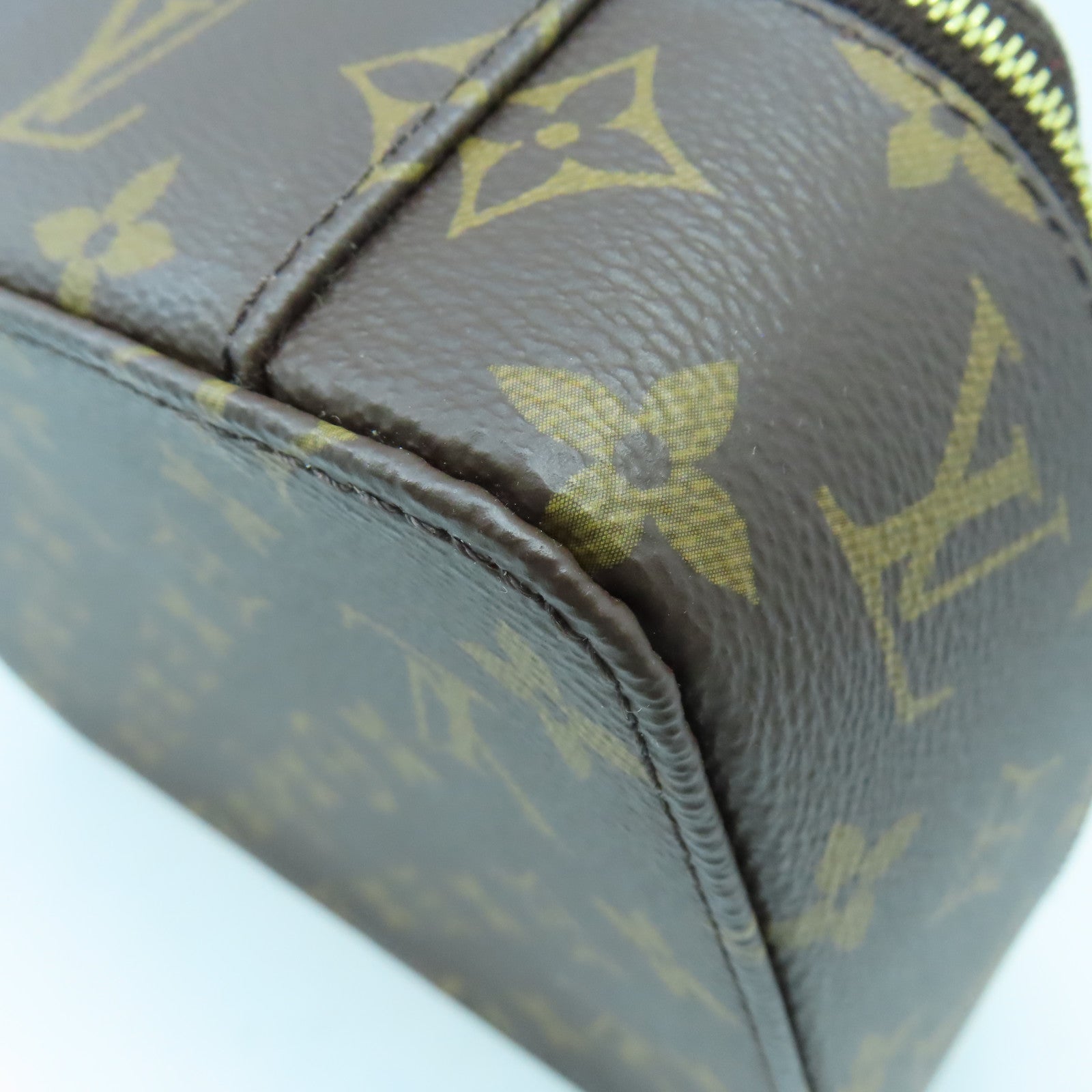 LOUIS VUITTON Monogram Nice Jewelry Case金扣首飾袋啡色