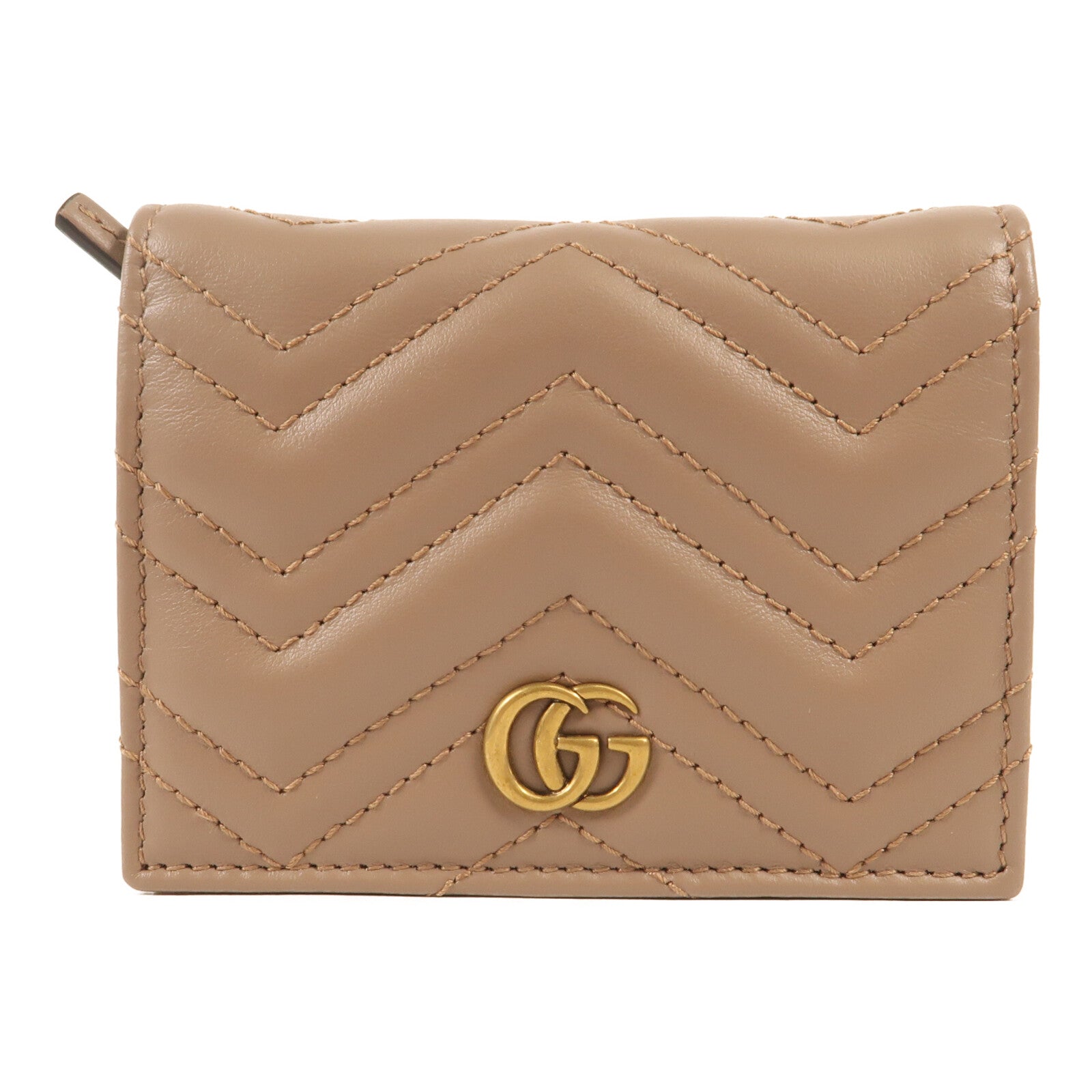 GUCCI 牛皮皮革Wallet金扣錢包