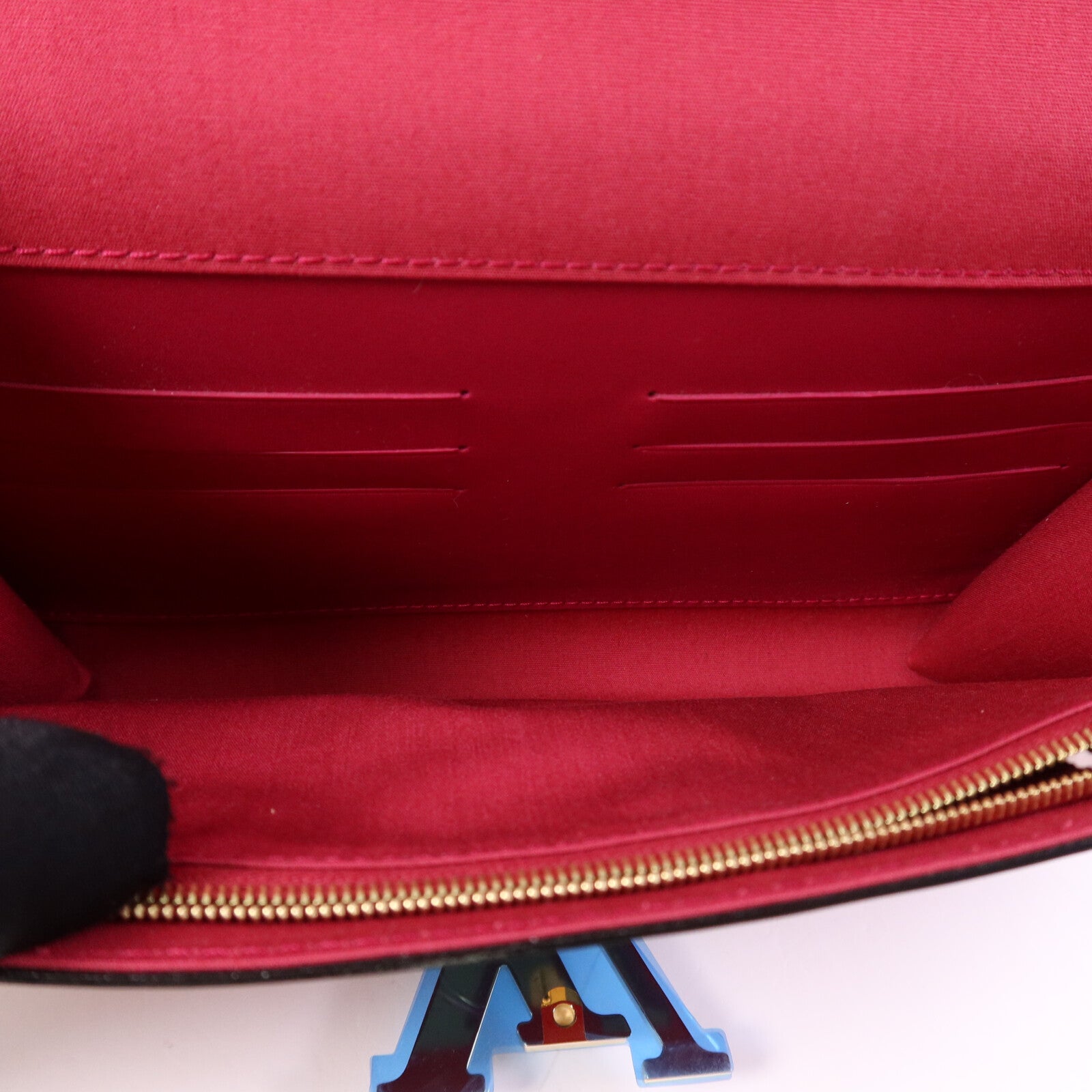 LOUIS VUITTON Monogram Vernis Louise EW金扣手拿包