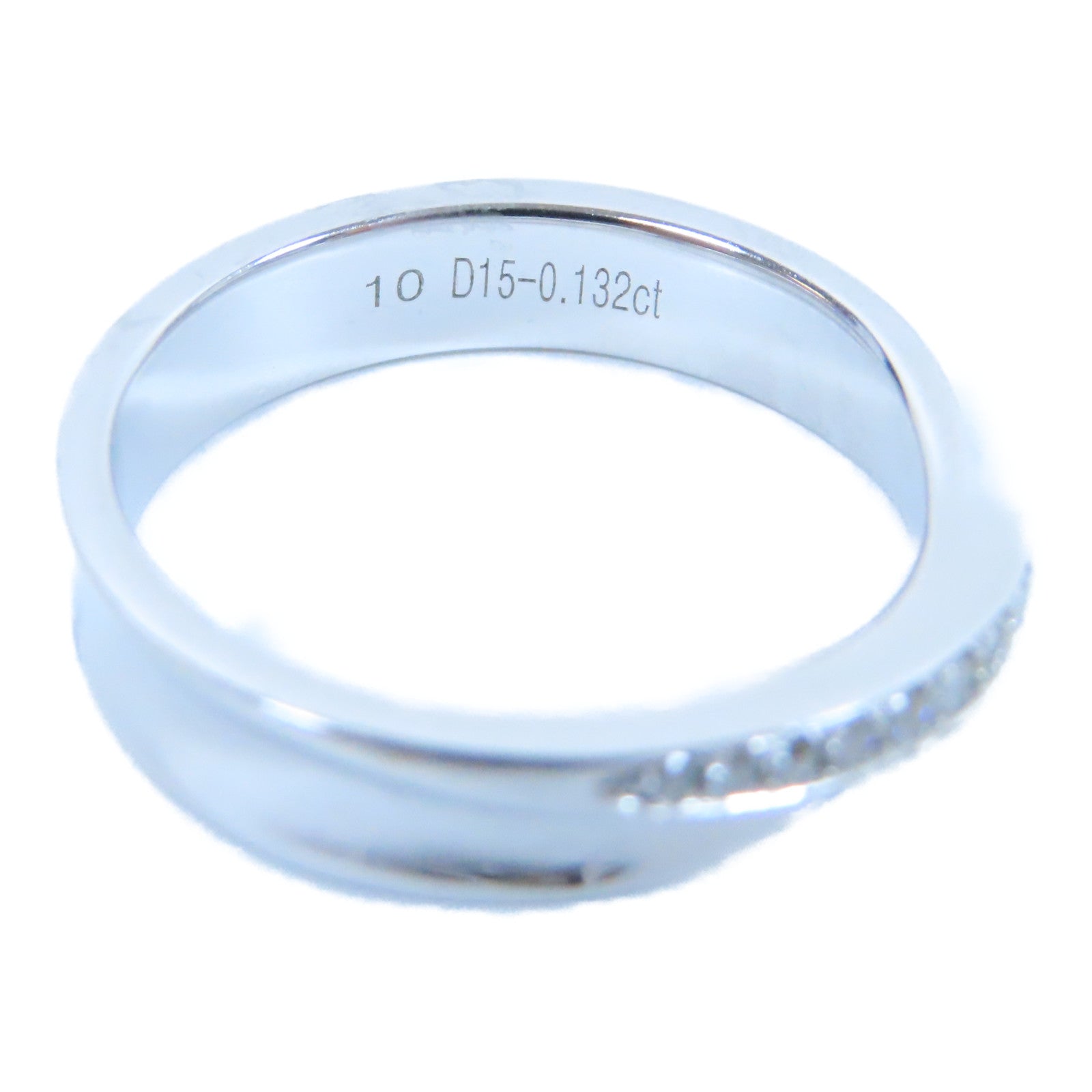 JEWELRY **【激減優惠】18K白金Diamond Ring 0.132ct鑽石戒指US#4.75