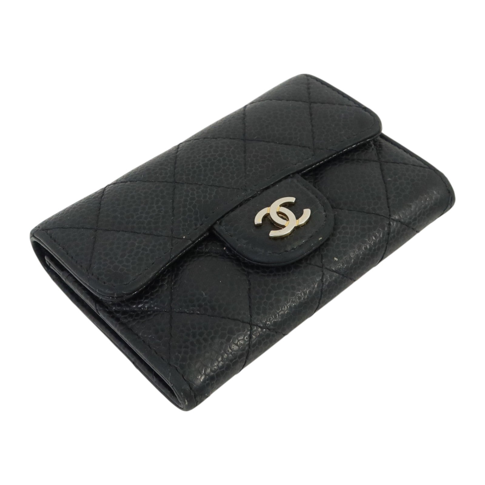 CHANEL 牛皮皮革Card Case金扣卡片套