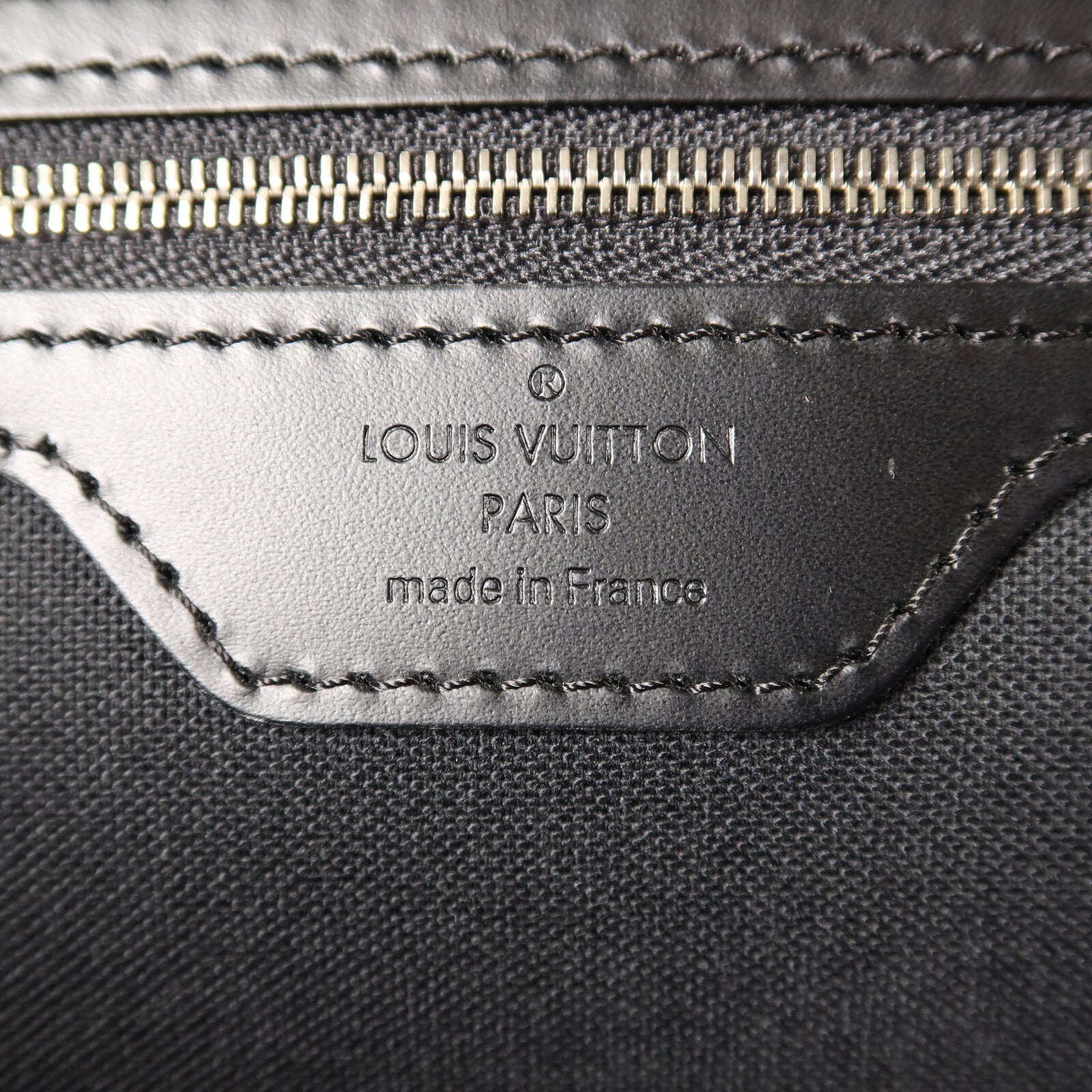 LOUIS VUITTON Damier Graphite Porto Cuman Voyage銀扣手挽肩背兩用袋