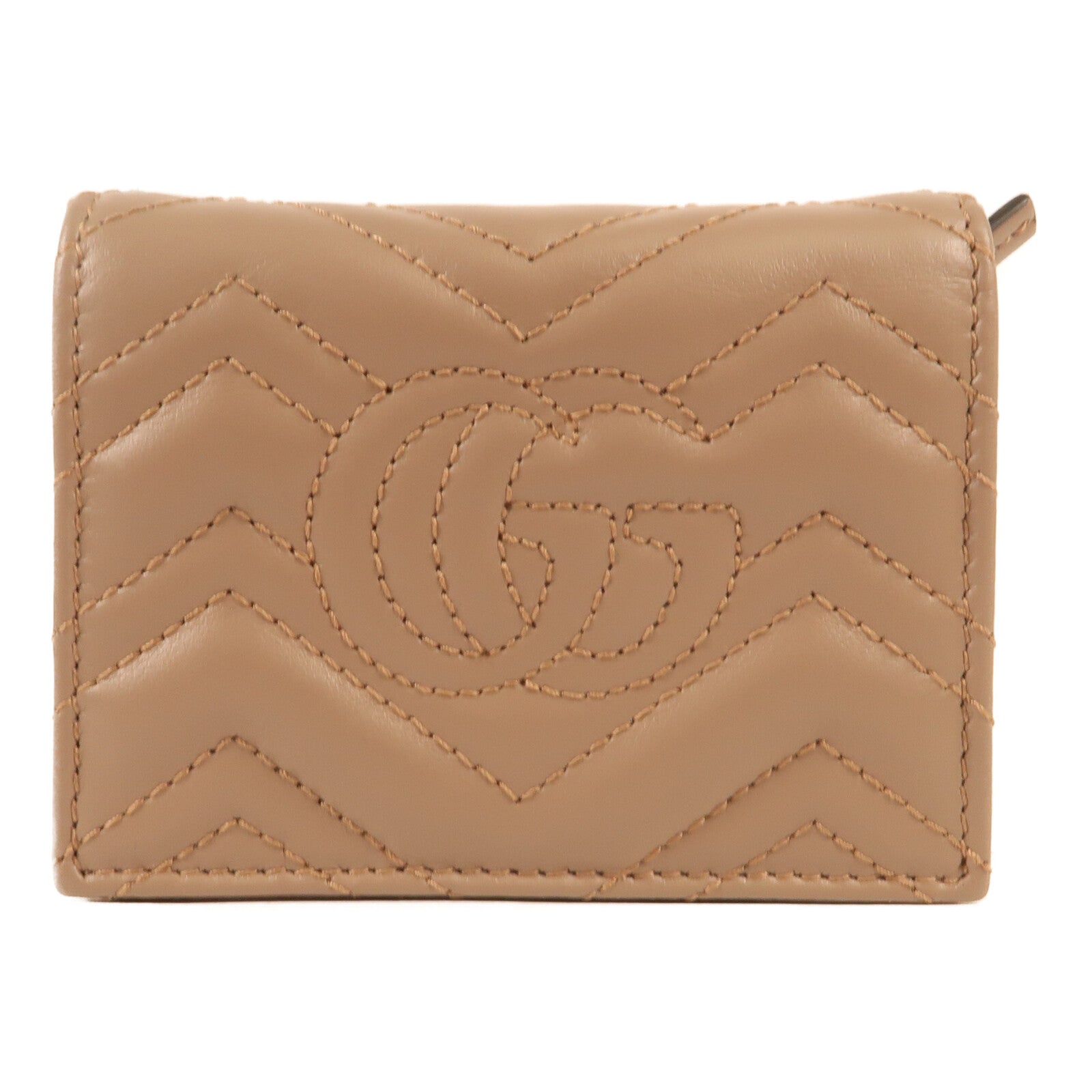 GUCCI 牛皮皮革Wallet金扣錢包