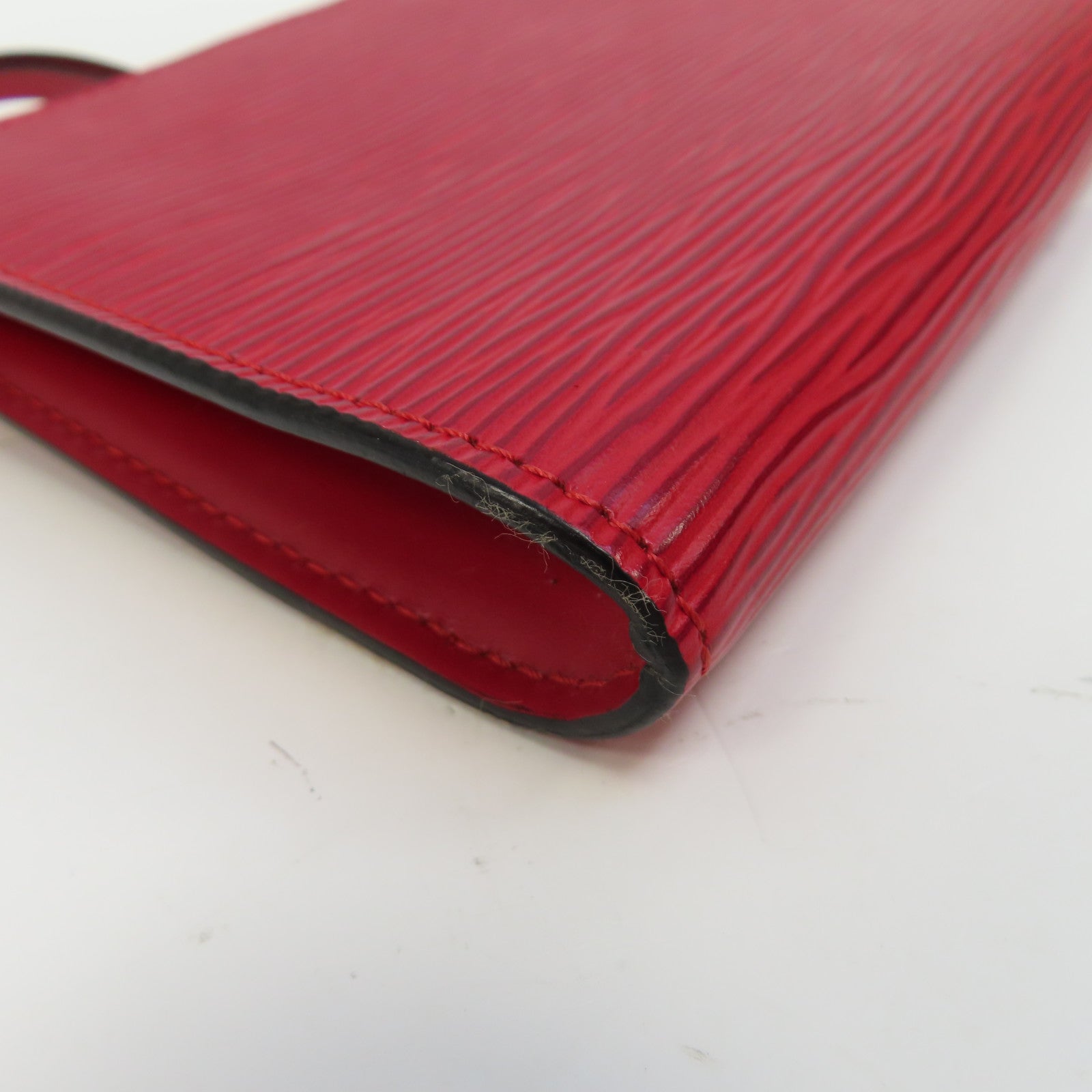 LOUIS VUITTON Epi Accessories Pouch金扣手挽袋紅色