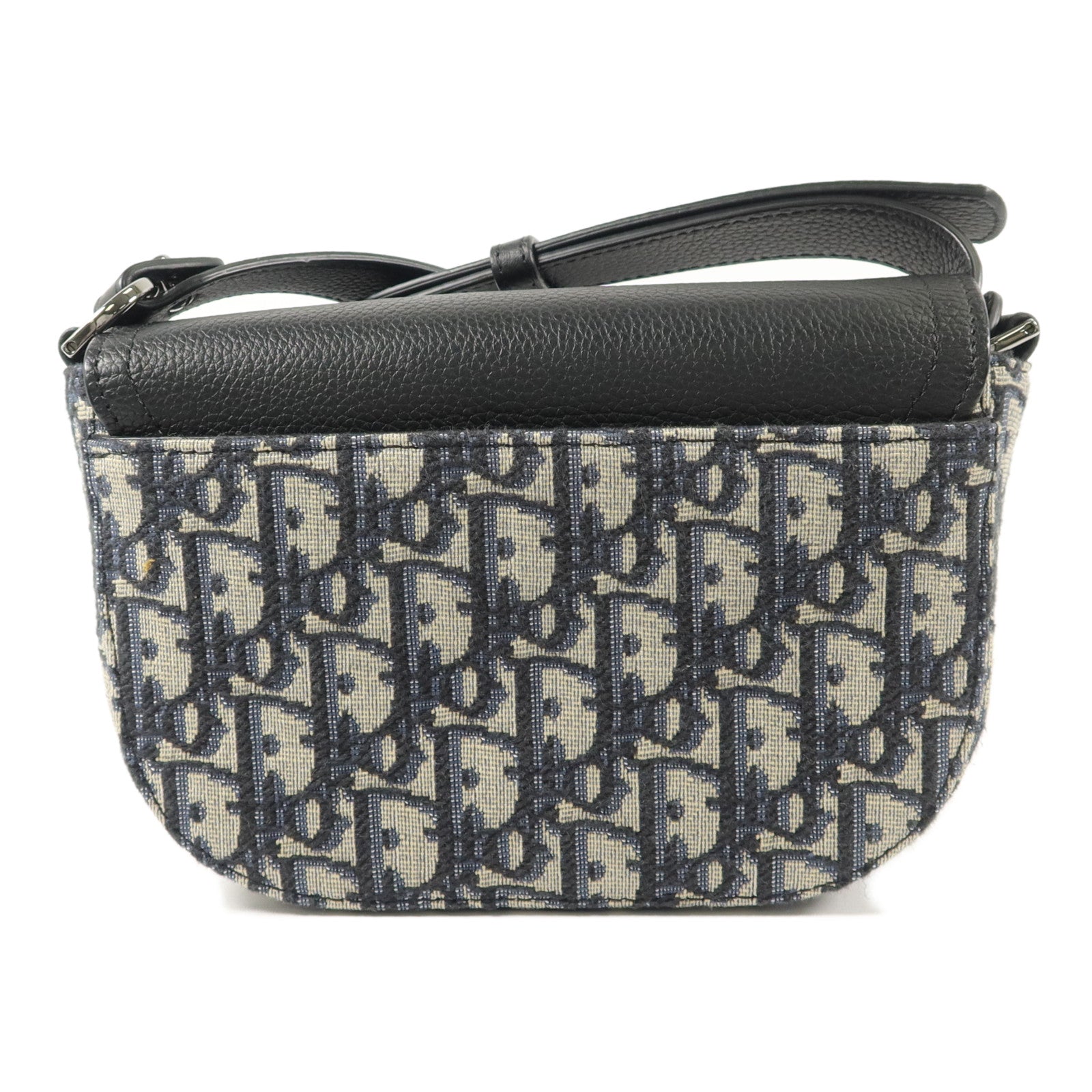 Dior 帆布/牛皮皮革Mini Saddle Messenger肩背袋
