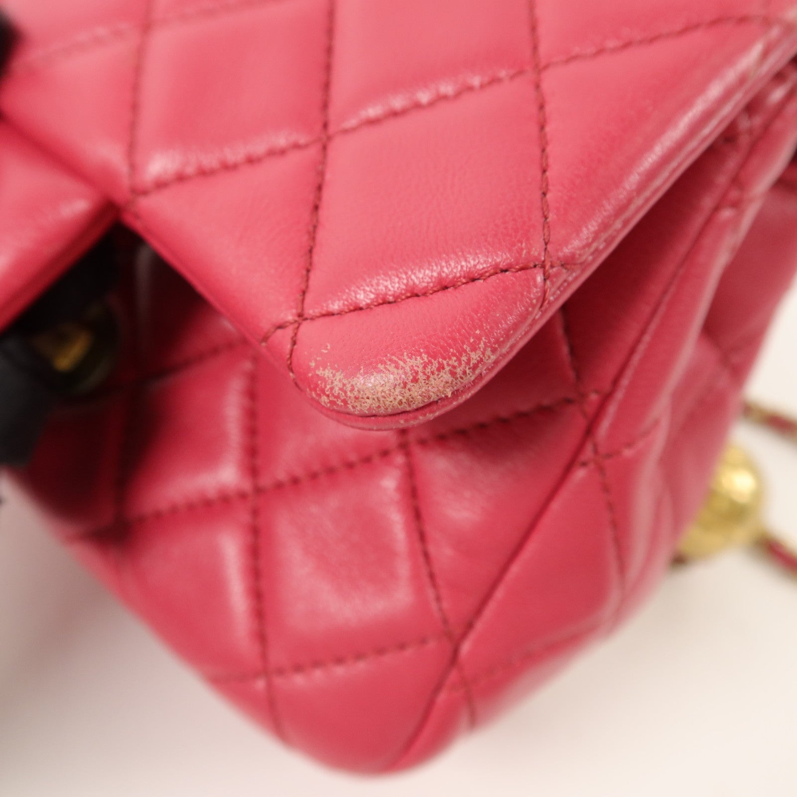 CHANEL 羊皮皮革Mini Classic 17鏈帶肩背袋