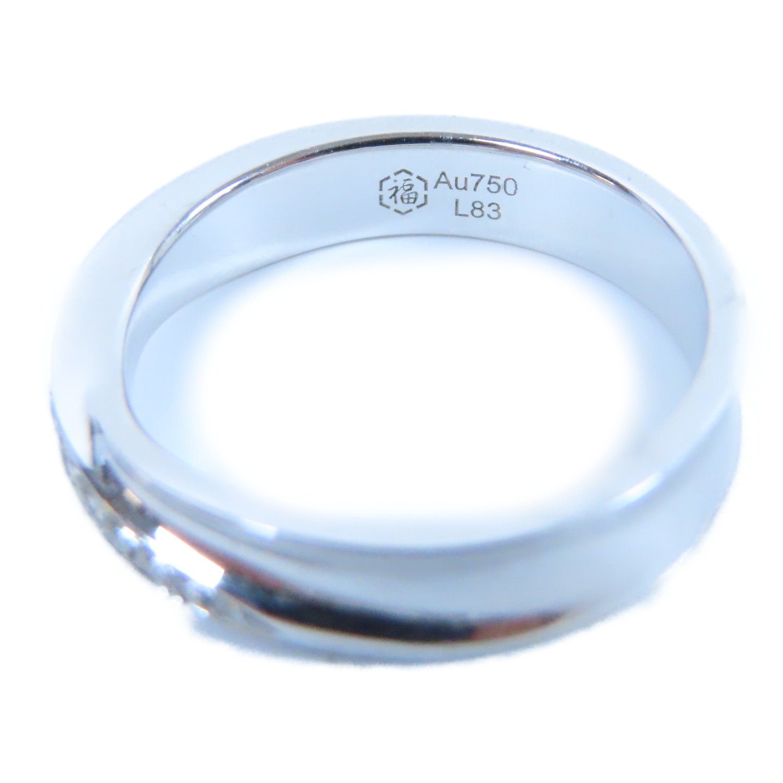 JEWELRY **【激減優惠】18K白金Diamond Ring 0.132ct鑽石戒指US#4.75
