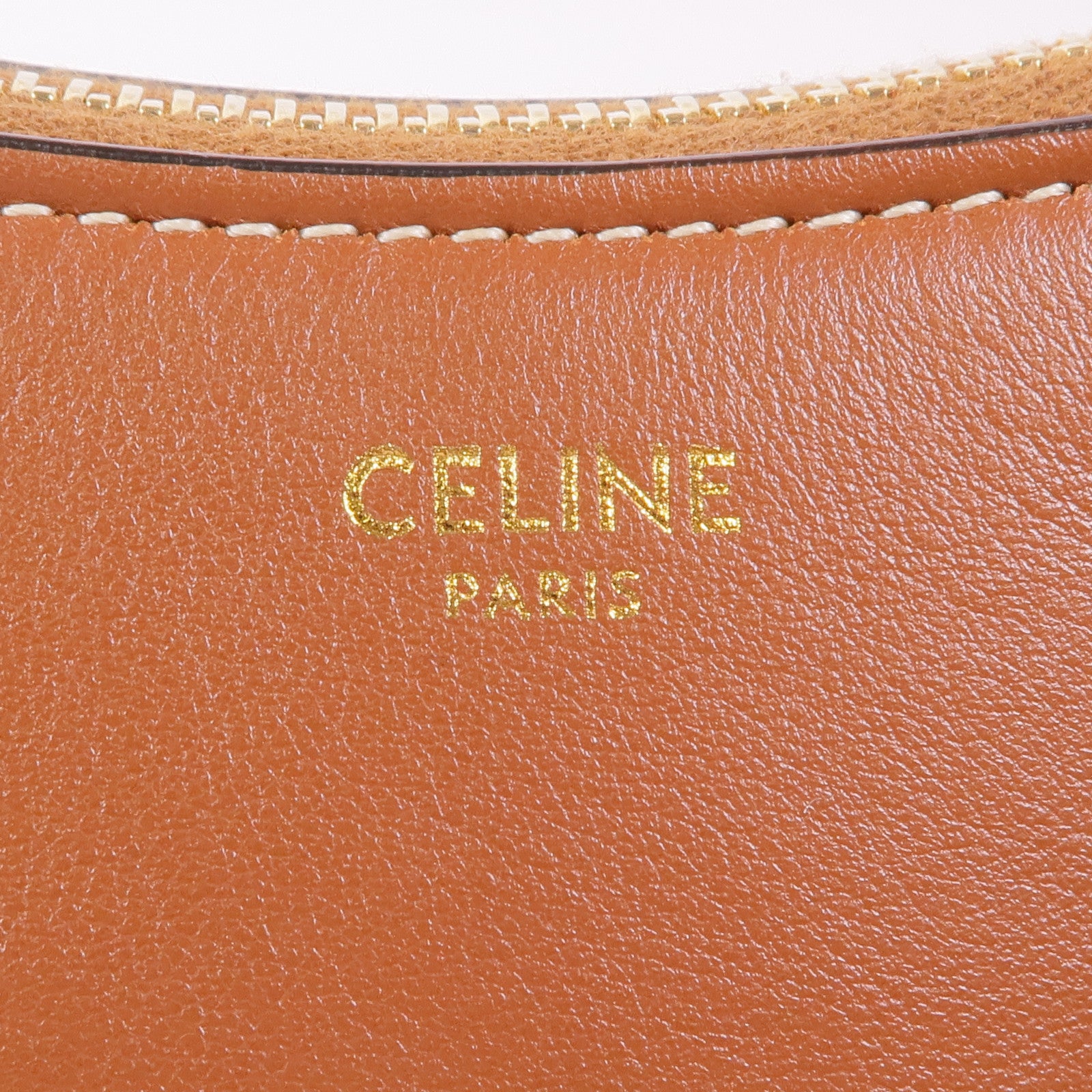 CELINE 牛皮皮革Ava金扣肩背袋