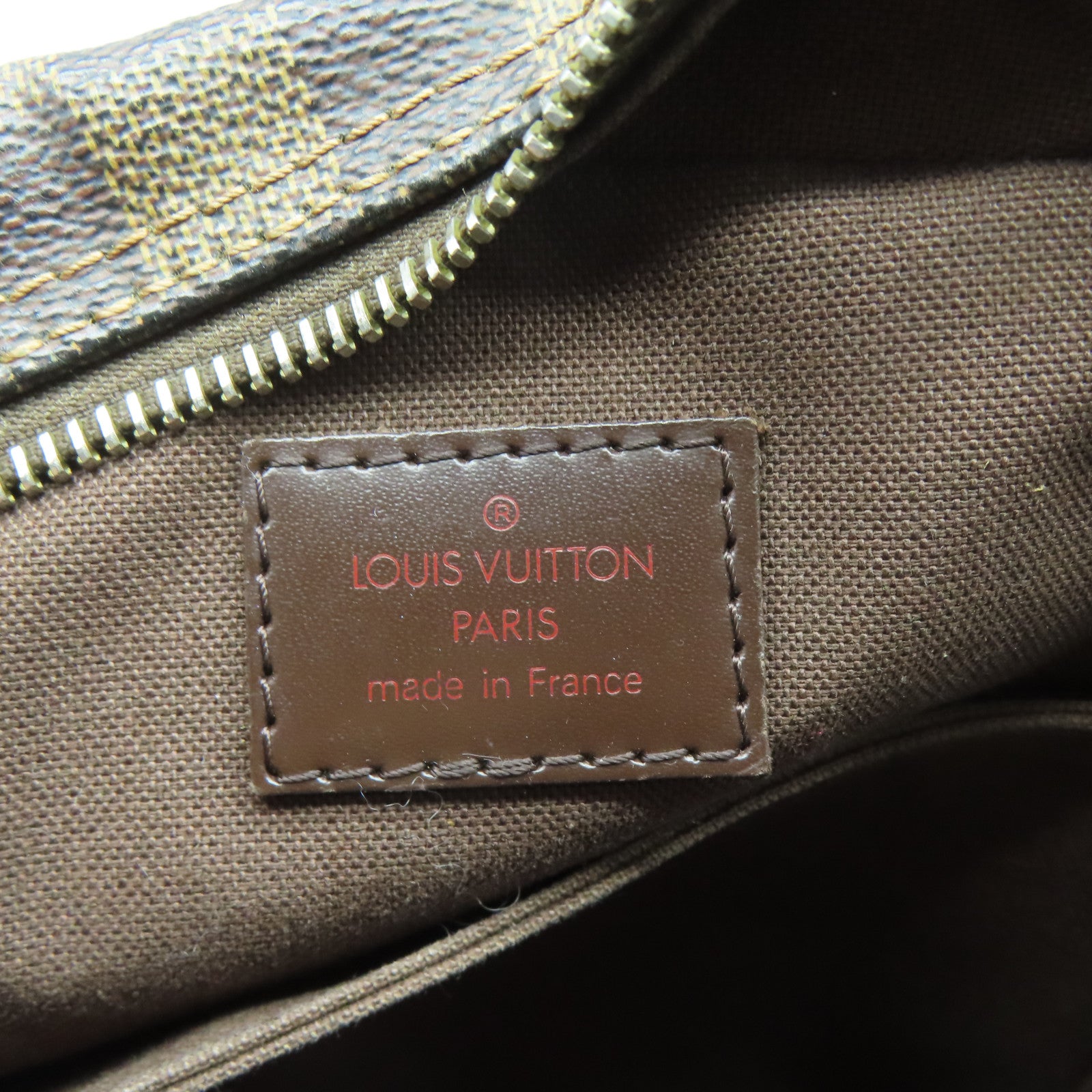 LOUIS VUITTON 【激減優惠】Damier Ebene Olav PM金扣肩背袋啡色