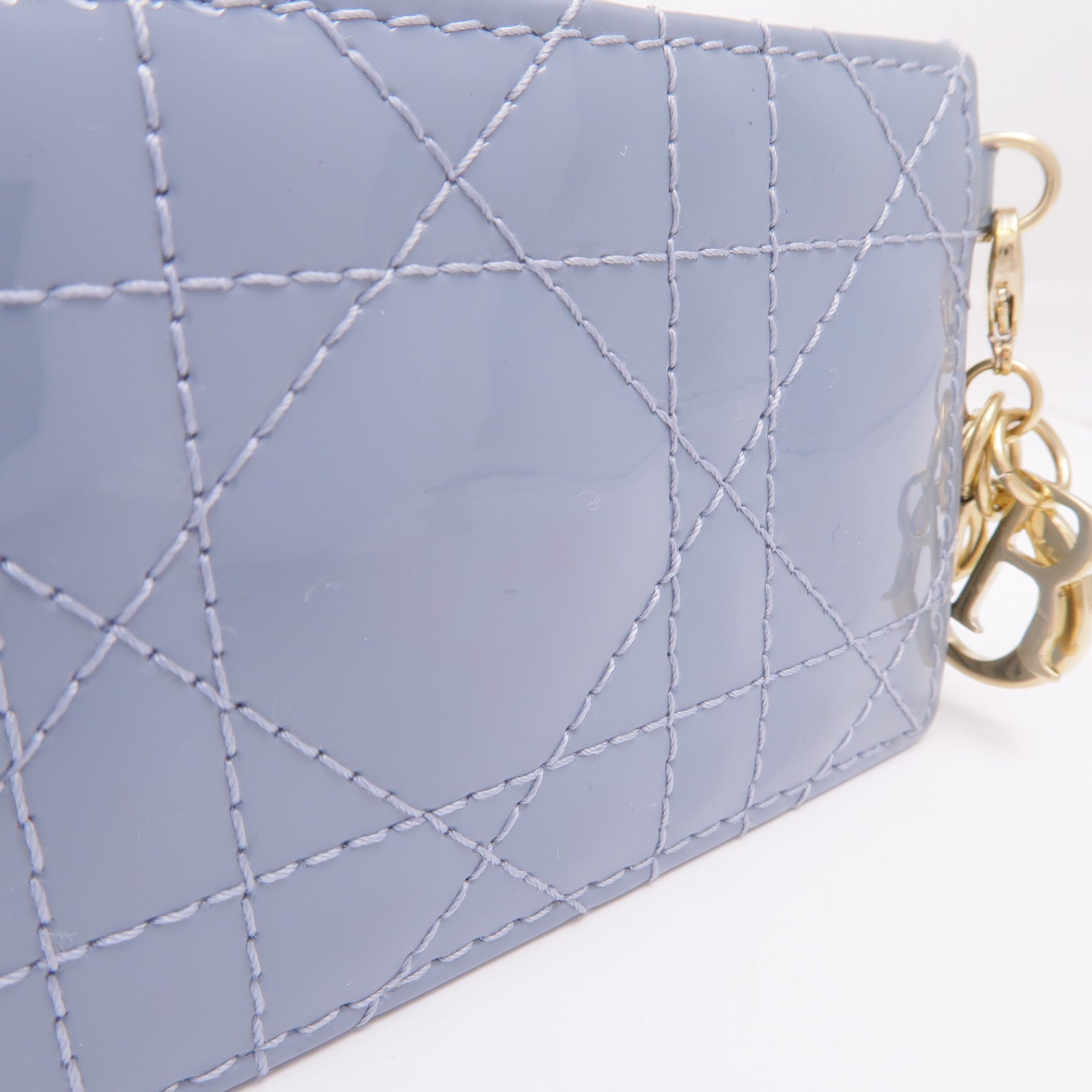 Dior 漆皮皮革Card Case金扣卡片套