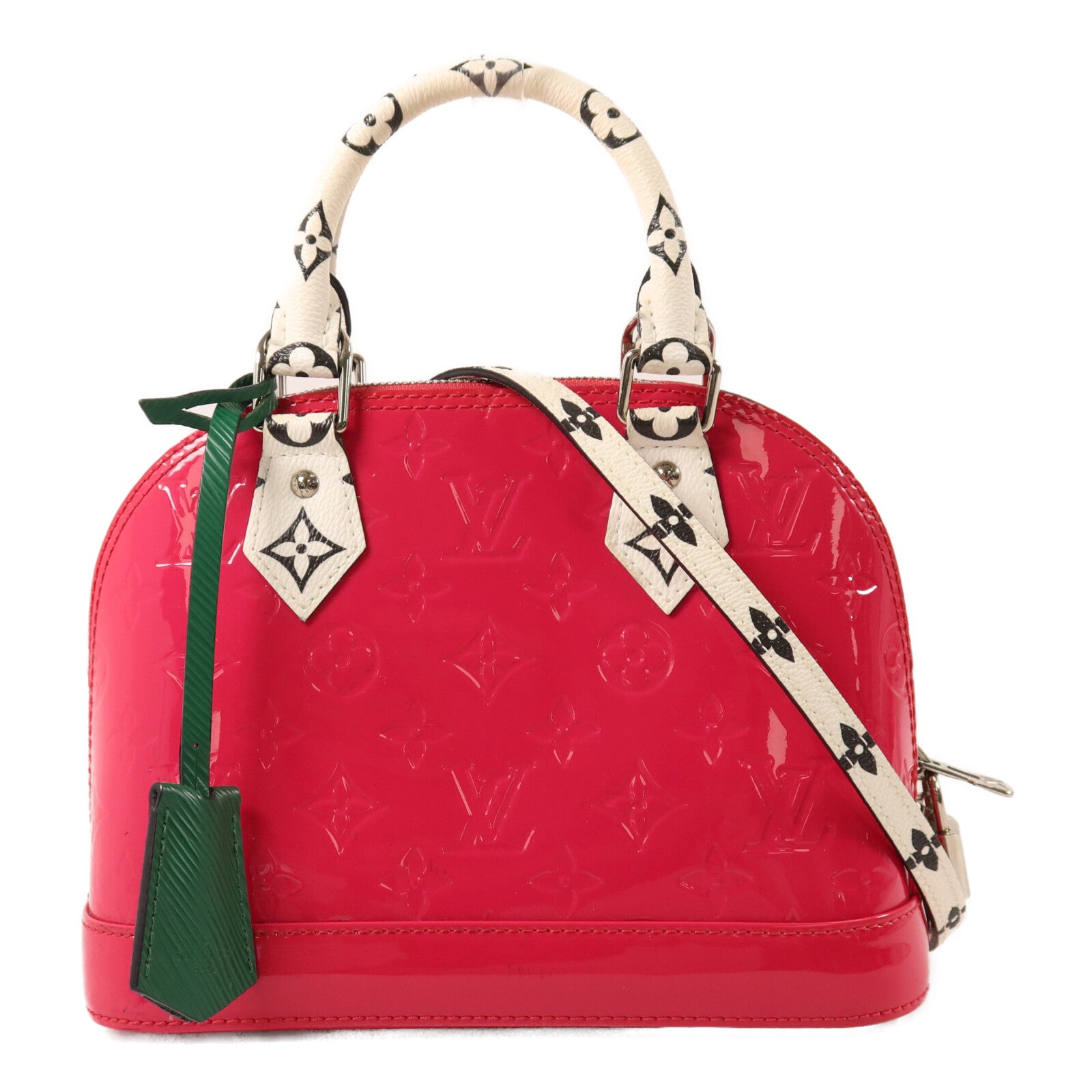 LOUIS VUITTON Monogram Vernis Alma BB手挽肩背兩用袋