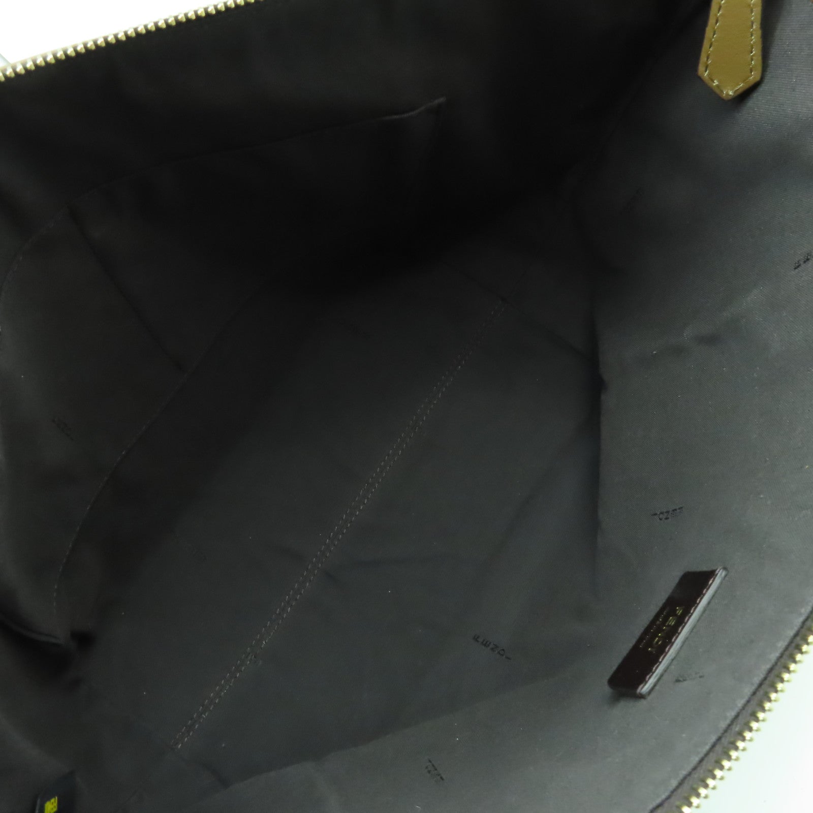 FENDI 【激減優惠】帆布/皮革Shoulder Bag金扣肩背袋啡色