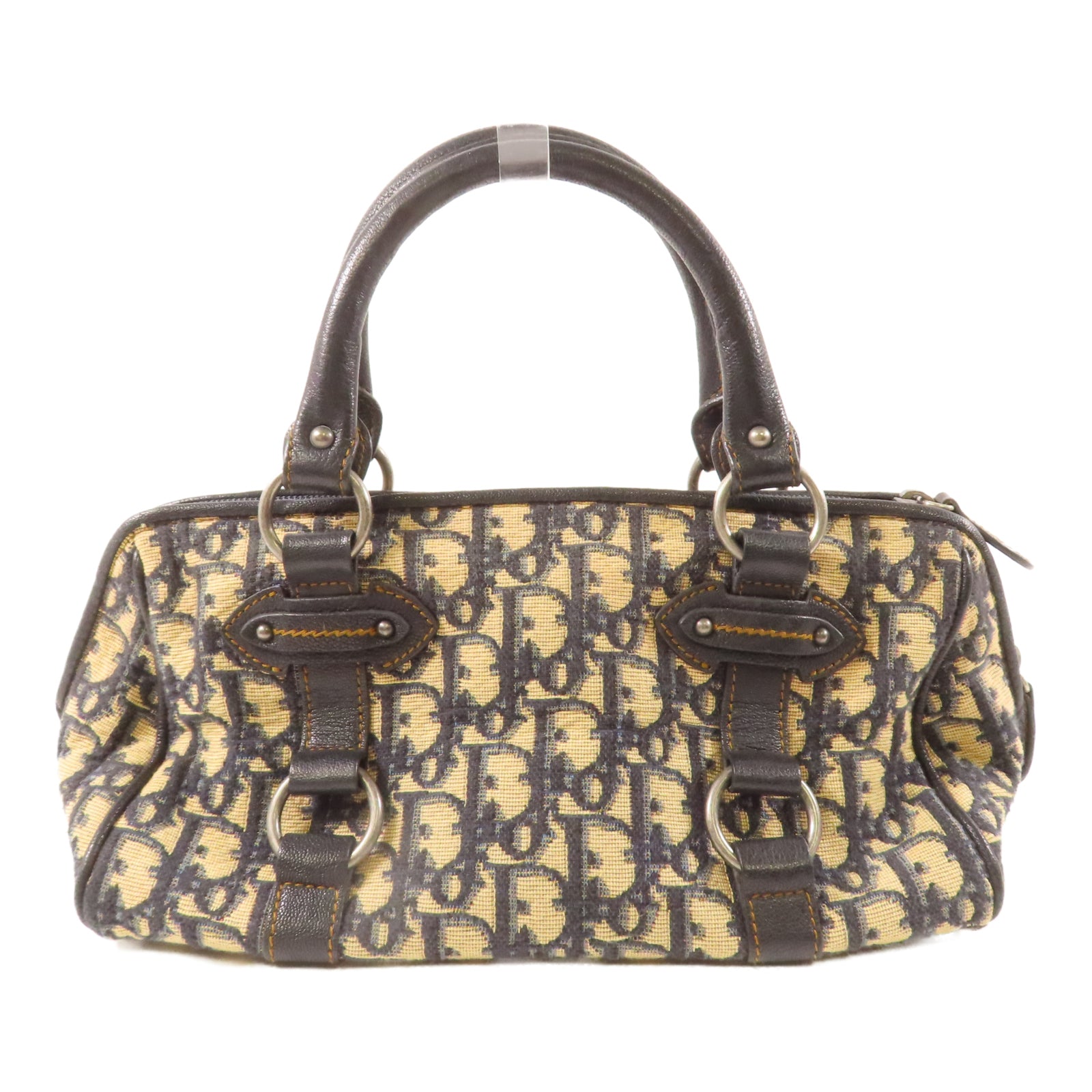 Dior 【激減優惠】帆布Hand Bag銀扣手挽袋藍色