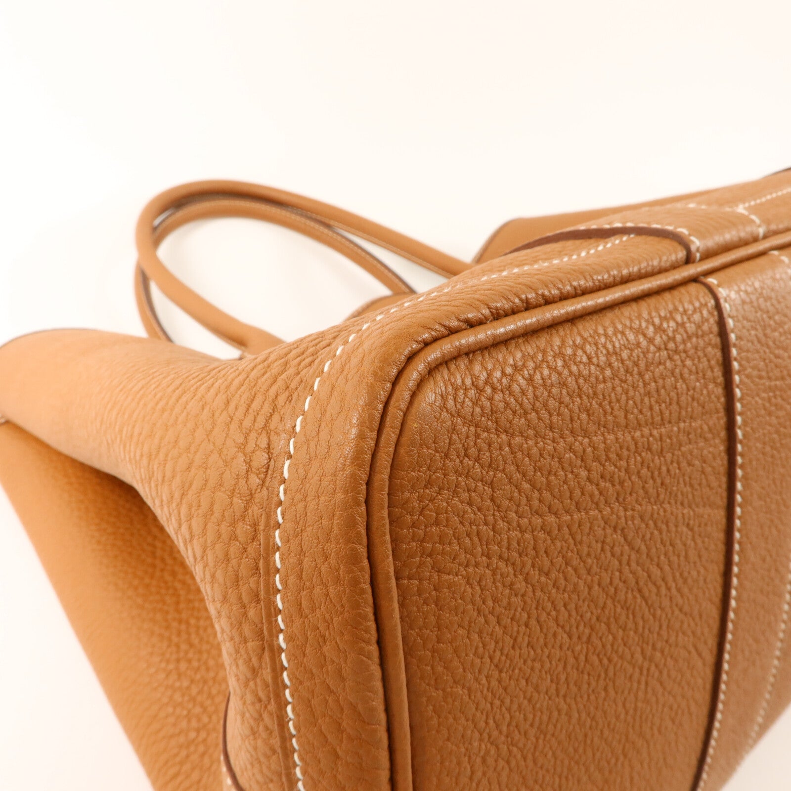 HERMES Negonda皮革Garden Party PM手挽袋Gold