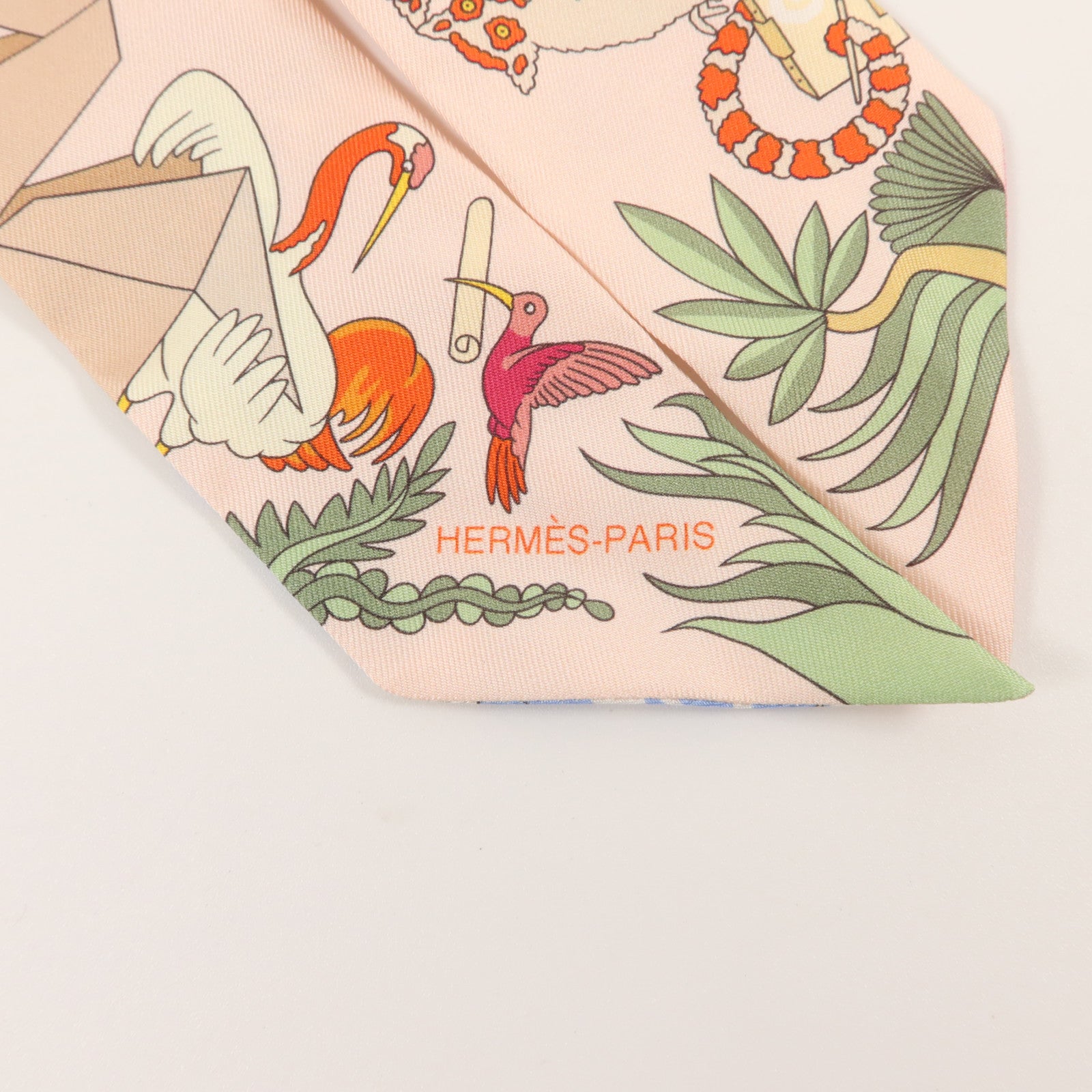 HERMES 絲質Twilly絲巾
